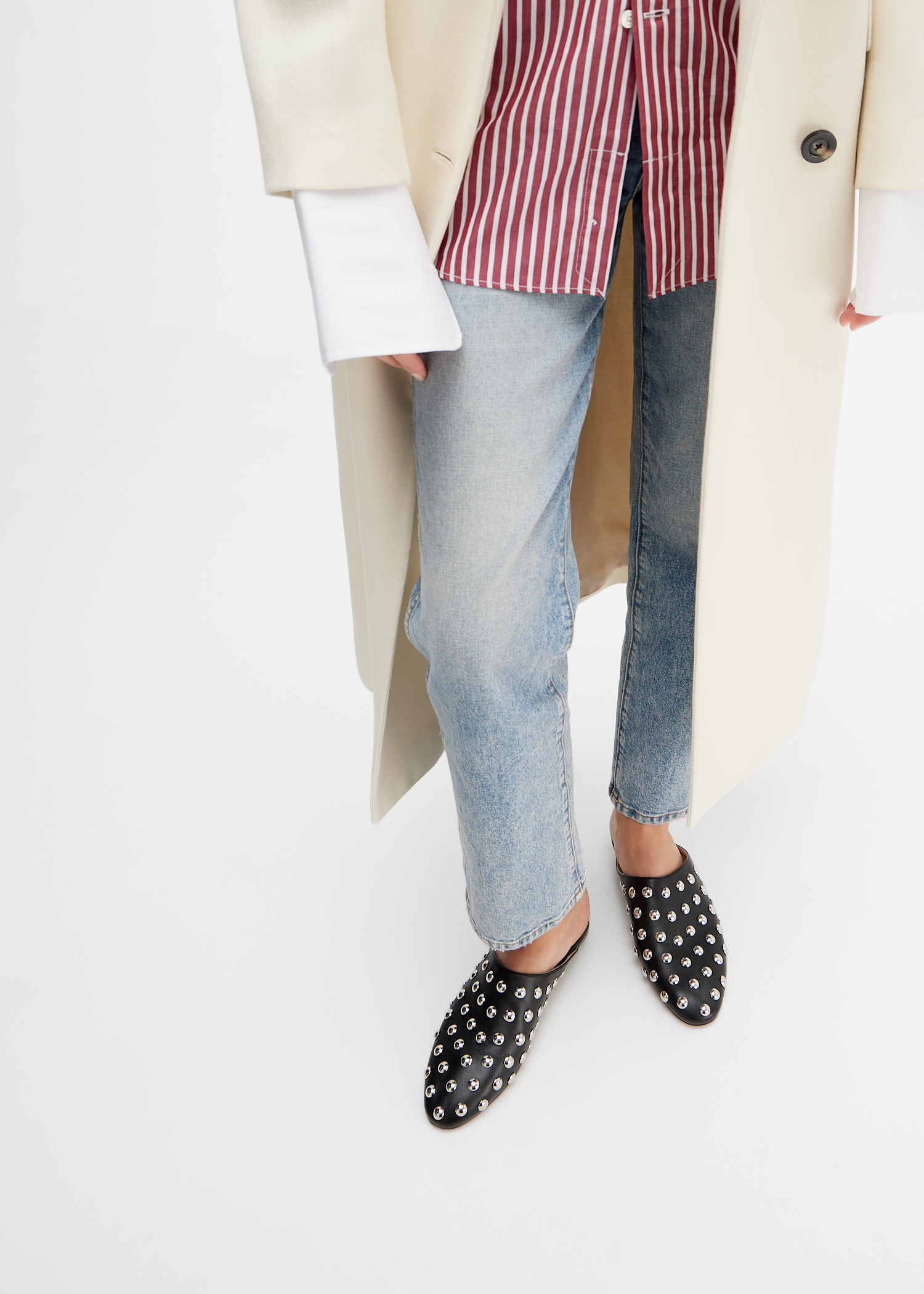 KHAITE Otto mules for Women - Black in USA | Level Shoes