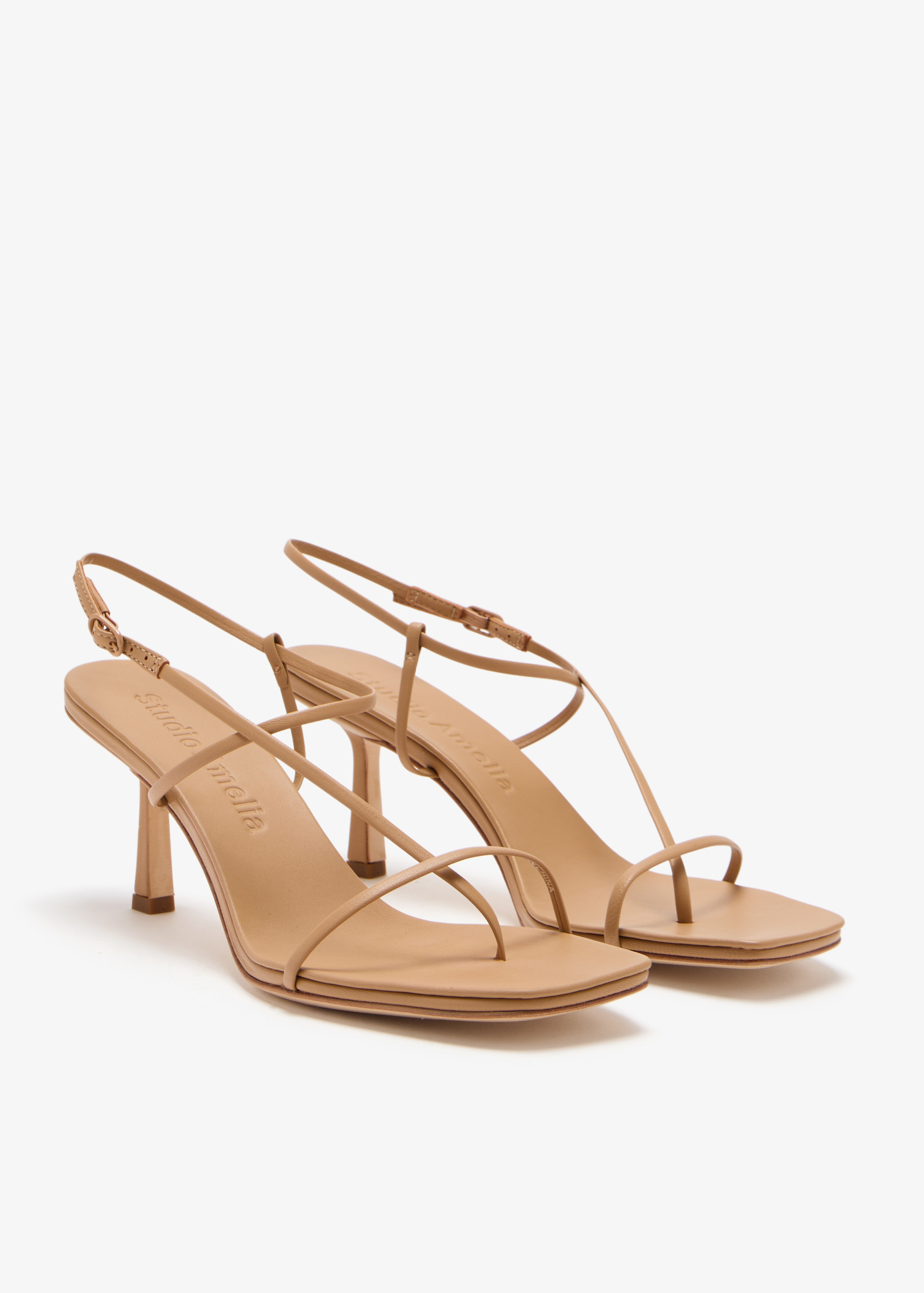 Studio Amelia Cross Front 70 sandals for Women - Beige in