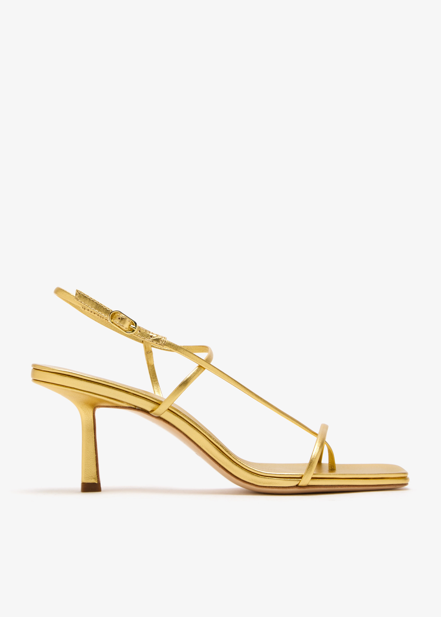 Studio Amelia Cross Front 70 sandals for Women - Gold in UAE