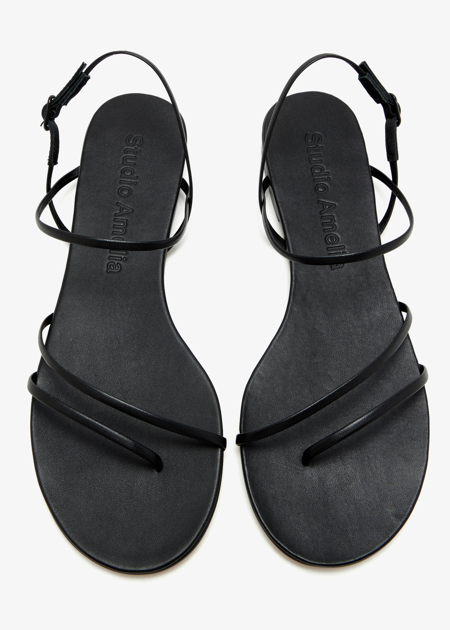 サンダル・ミュール STUDIO AMELIA SS25 Sandals (F860CFS HELIX FLATGLD) STUDIO AMELIA-HELIX FLAT SANDAL-F860CFS BLK – Dope
