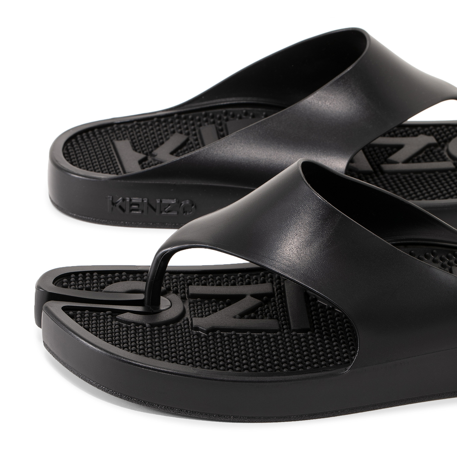 Kenzo K-Beach flip flops for Men - Black in UAE | Level Shoes