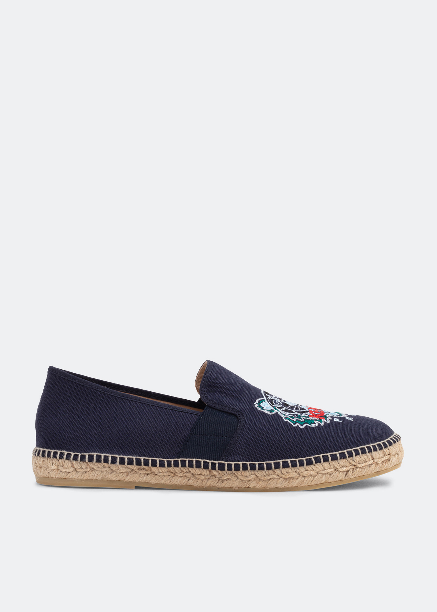 KENZO Espadrille Elastic Tiger Slip On Sneaker Unisex  Men US7/EU40 limited Ed Kenzo Tiger embroidered espadrilles - White - Men|FB55ES188F7002 main image 2