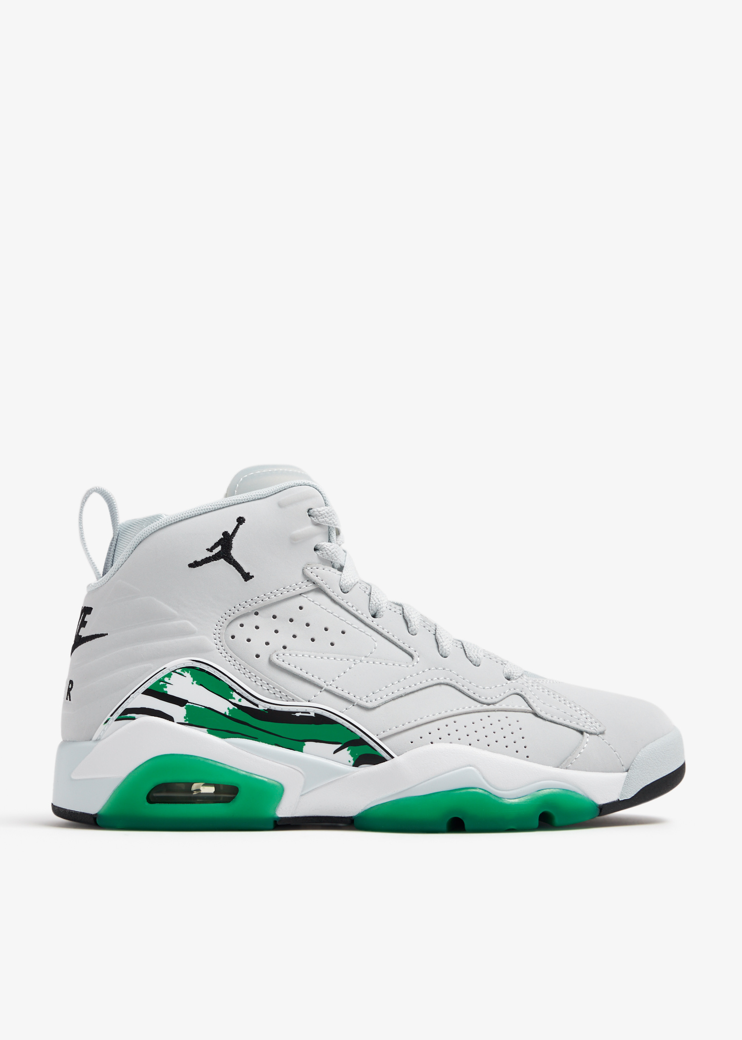 国内配送 NIKE JORDAN MVP WHITE/BLACK-GREEN GLOW Air Jordan Jumpman MVP Green Glow – Puffer Reds