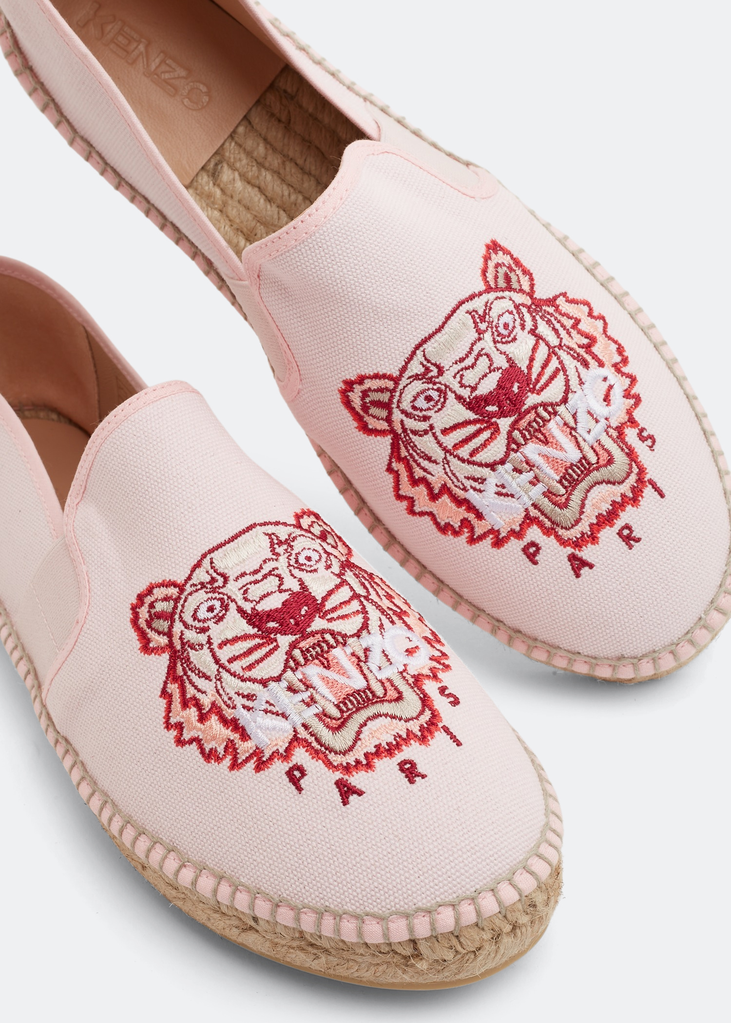 【KENZO】Tiger Espadrille/追跡可能/全国送料無料 Kenzo Tiger logo-embroidered Espadrilles | Black | FARFETCH