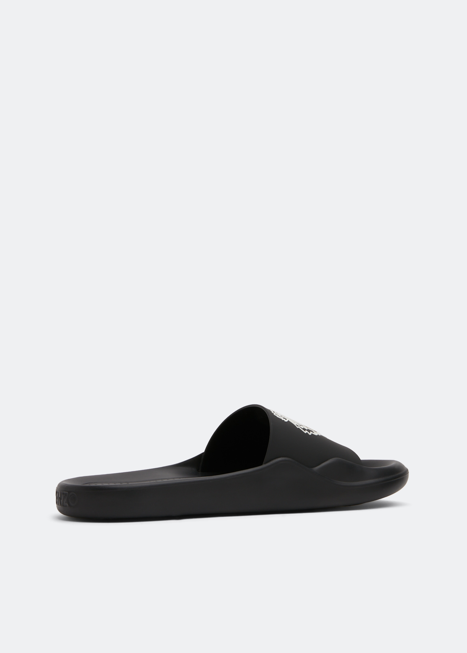 Kenzo Tiger printed slides for Men - Black in UAE | Level Shoes