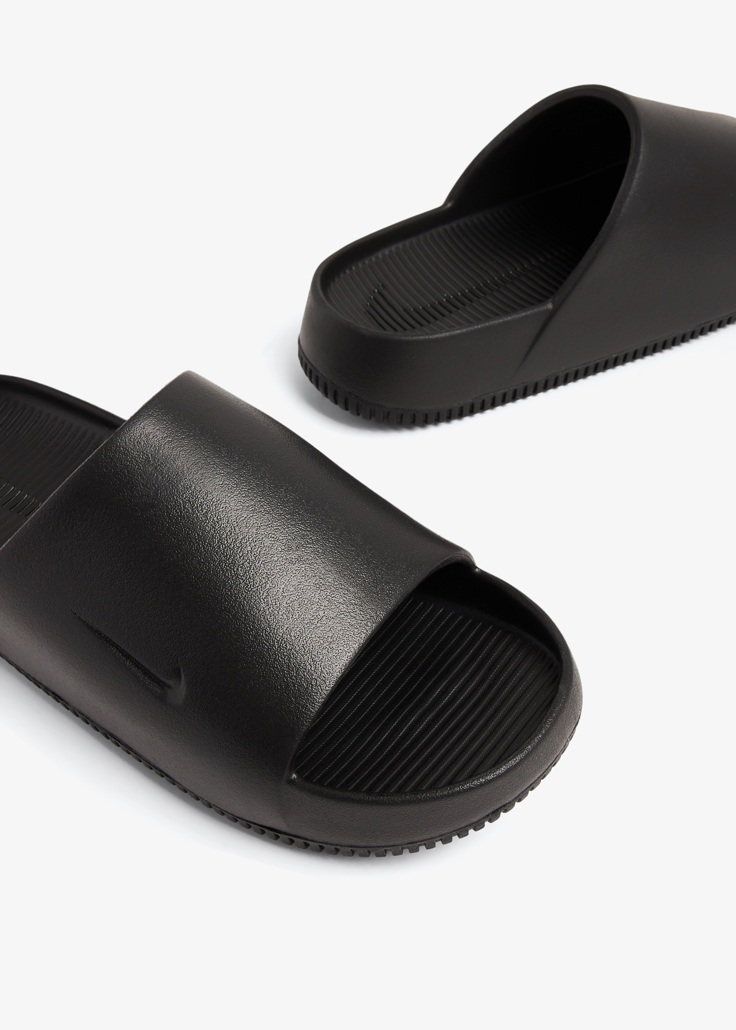 Nike Calm slides for Men - Black in USA | Level Shoes