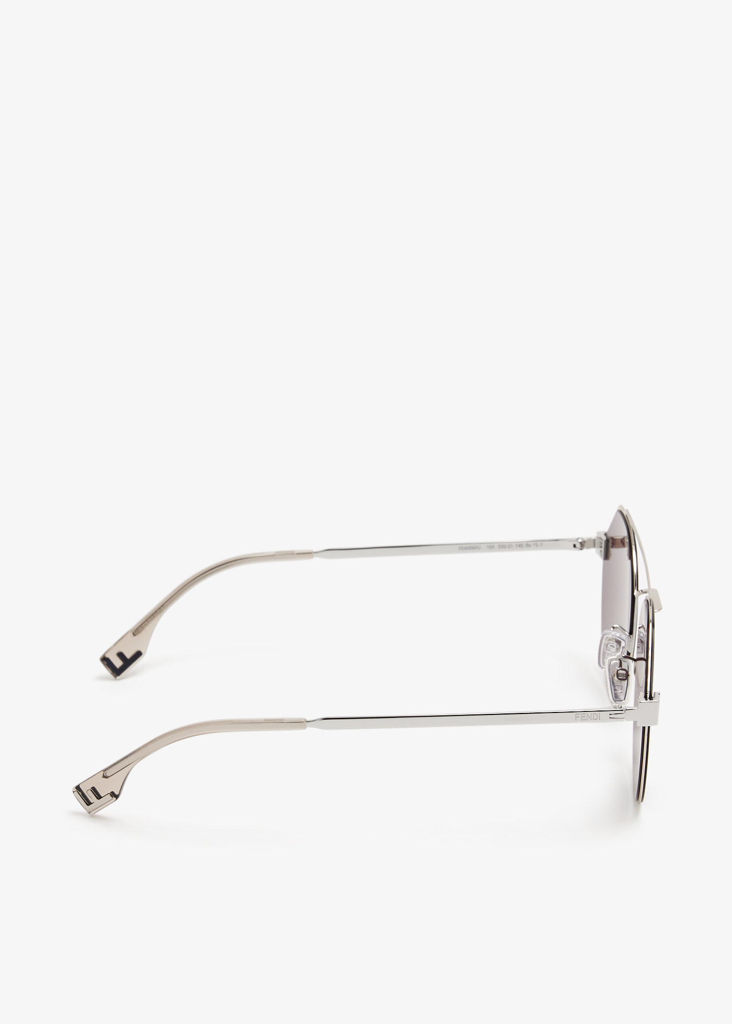 FENDI Fendi Sky round sunglasses for Men - Silver in USA | Level Shoes