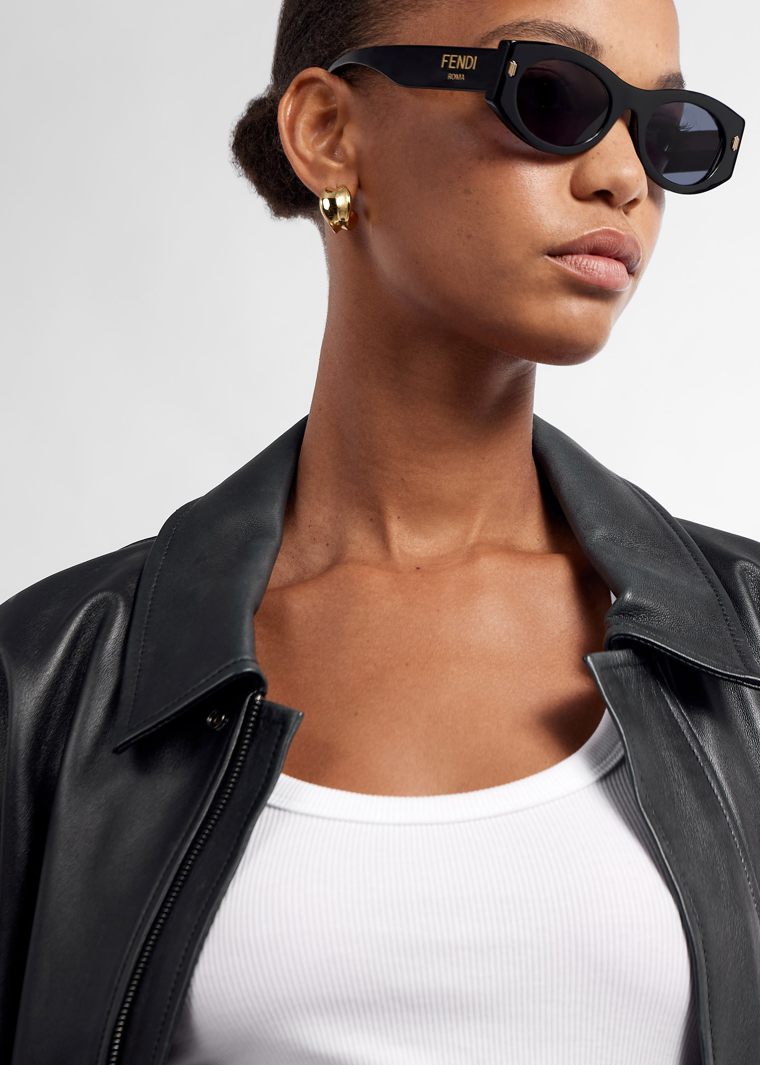 ??FENDI Roma 52mm Oval Sunglasses Fendi Fendi Roma 52MM Oval Sunglasses | Saks Fifth Avenue main image 3
