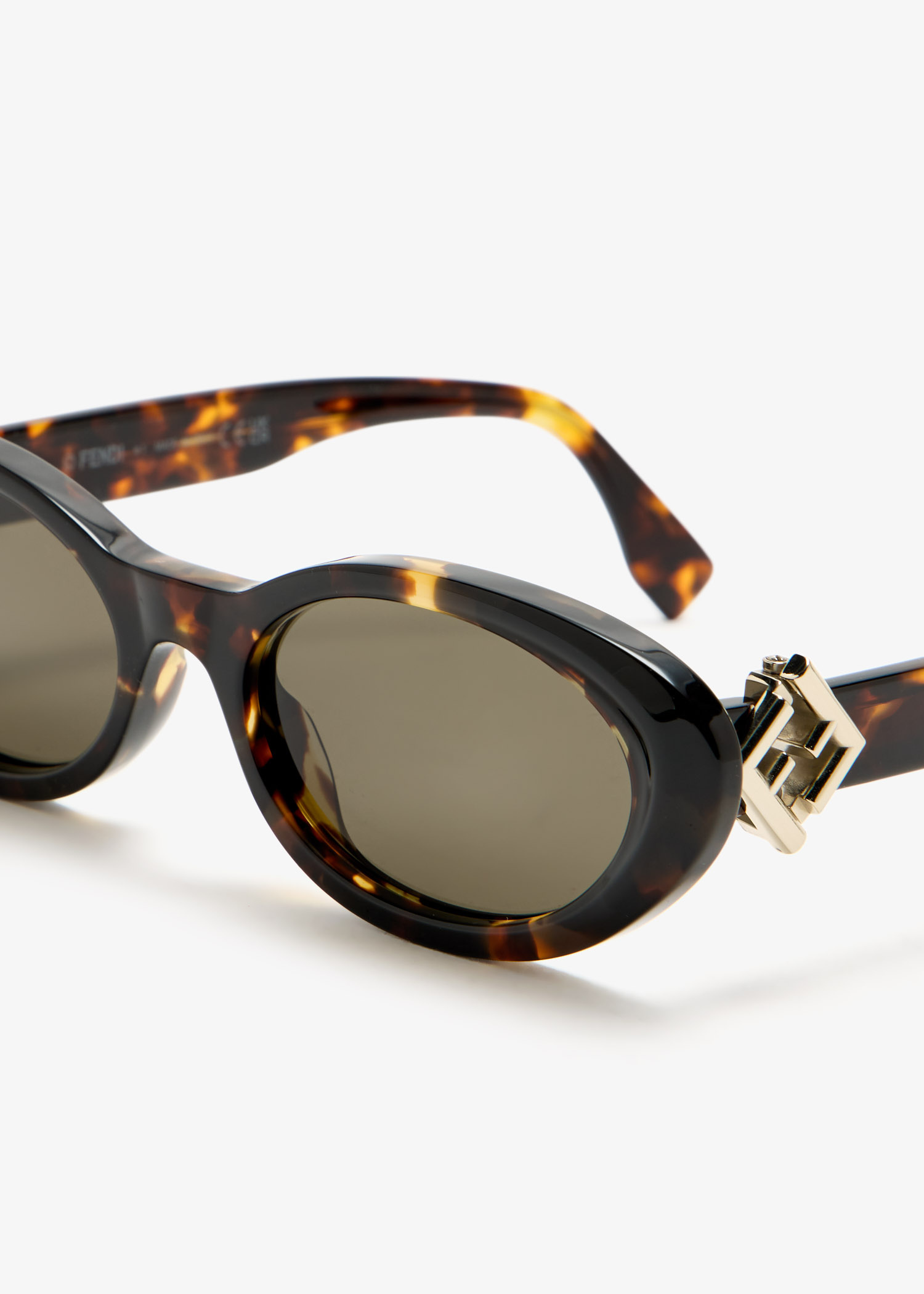 FENDI FF Diamonds oval sunglasses for Women - Brown in UAE