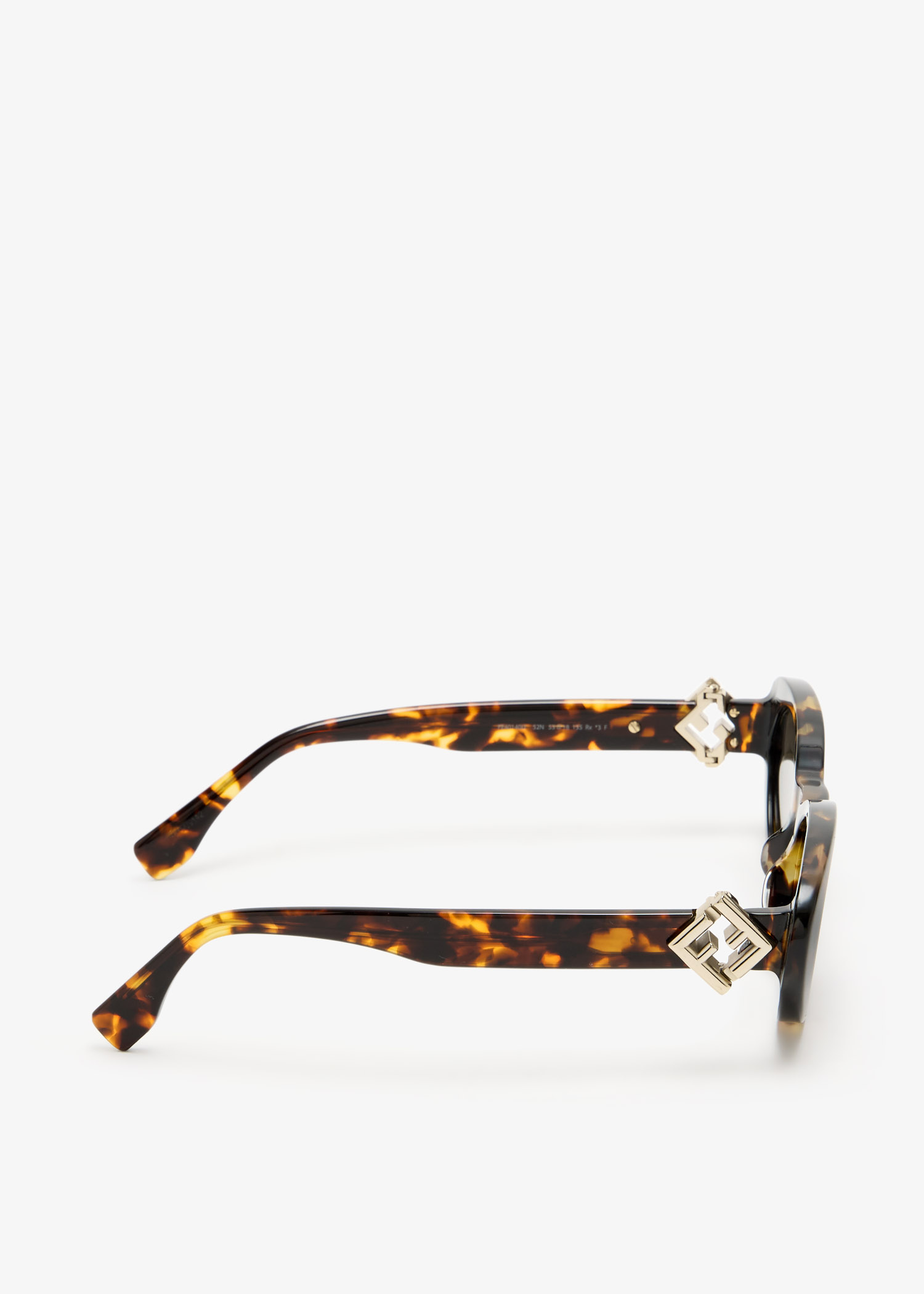 FENDI FF Diamonds oval sunglasses for Women - Brown in Qatar