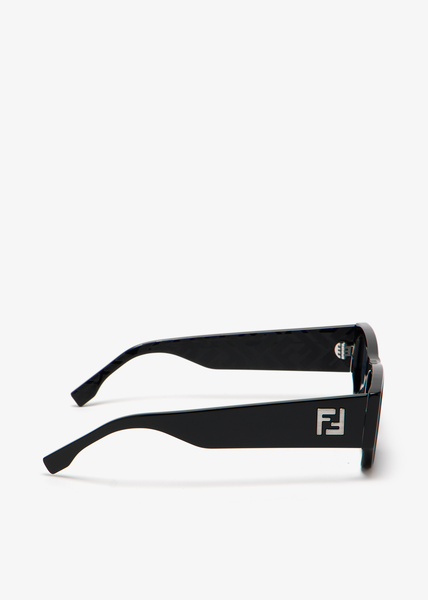FENDI FF Squared rectangular sunglasses for Men - Black in