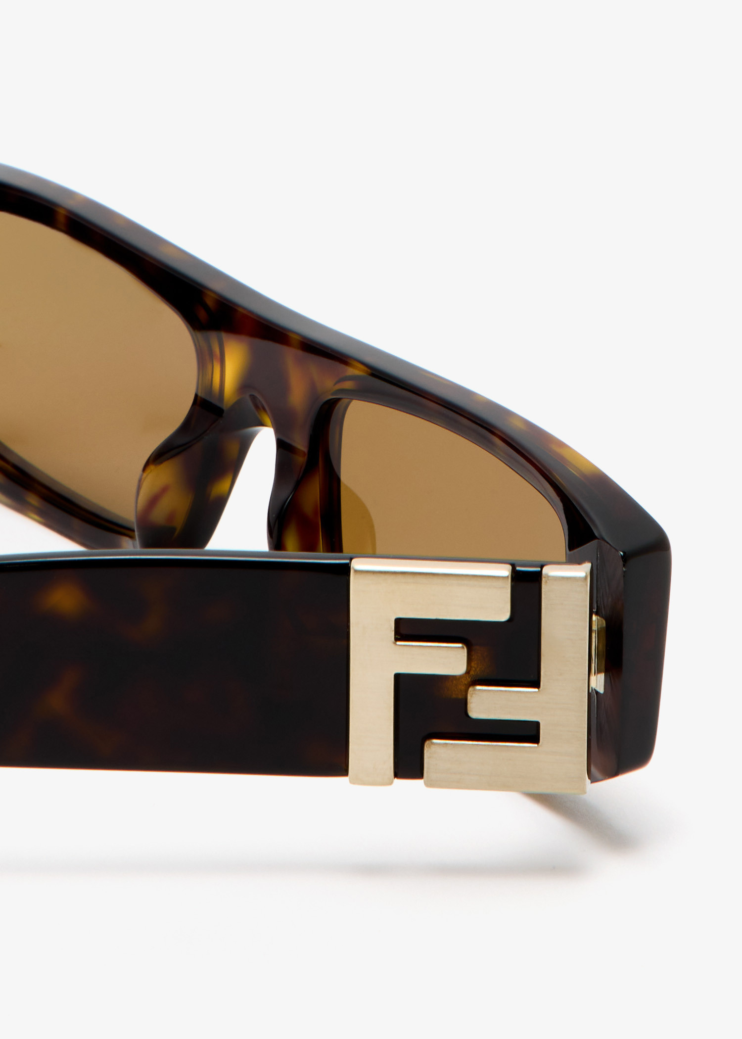 FENDI FF Squared sunglasses for Men - Brown in UAE | Level Shoes