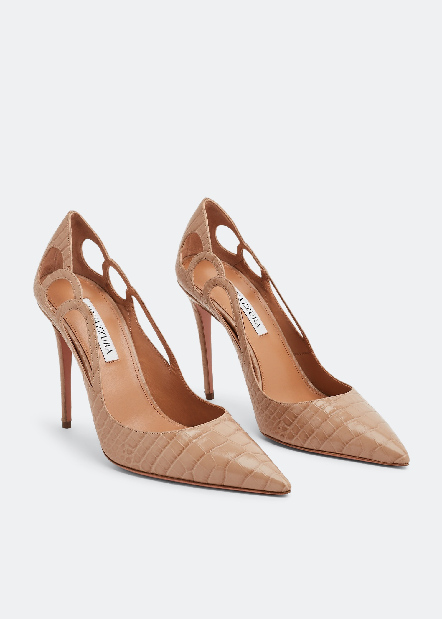 Aquazzura Fenix 105 pumps for Women - Beige in UAE | Level Shoes