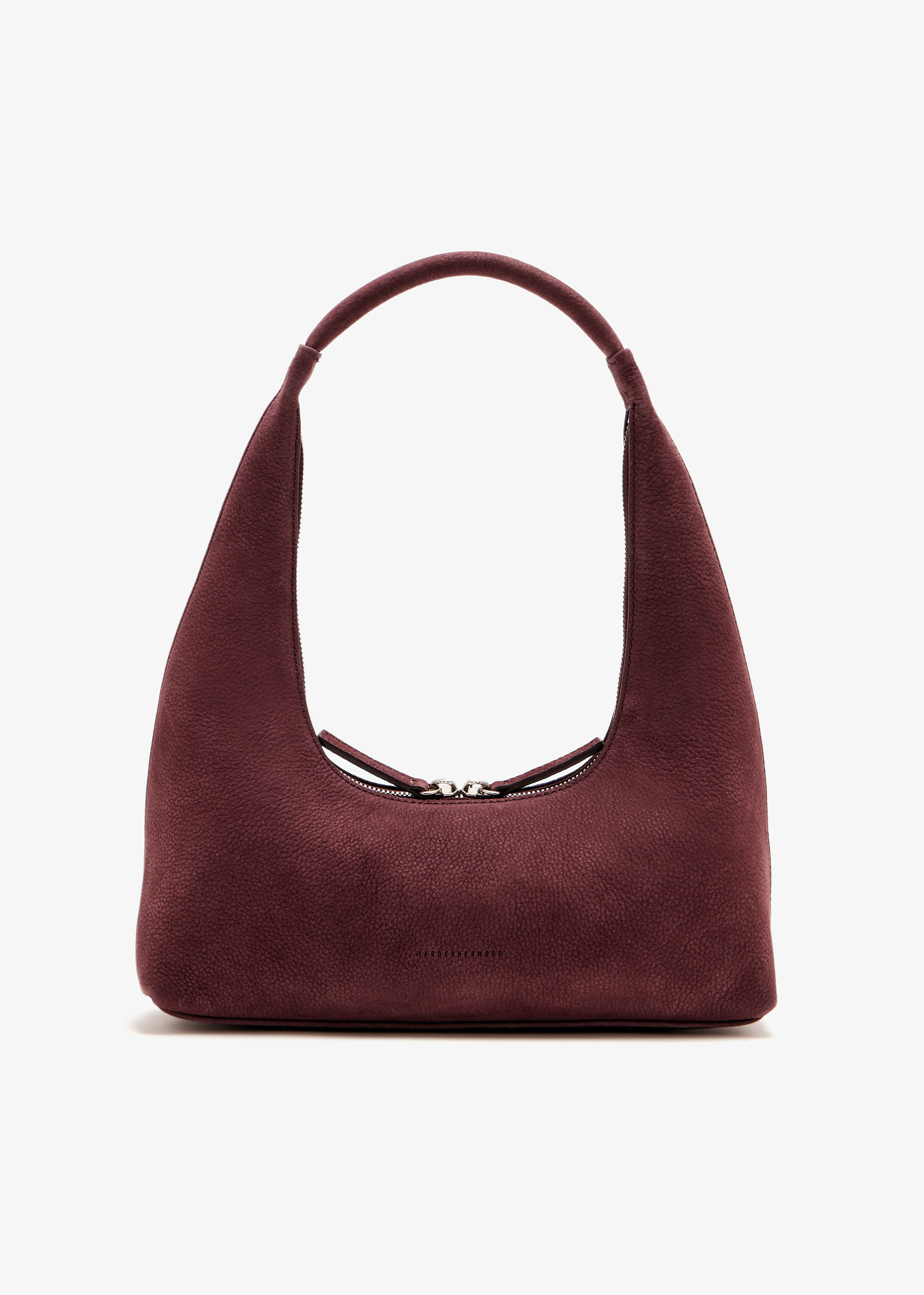 MARGESHERWOOD Hobo shoulder bag for Women - Burgundy in UAE