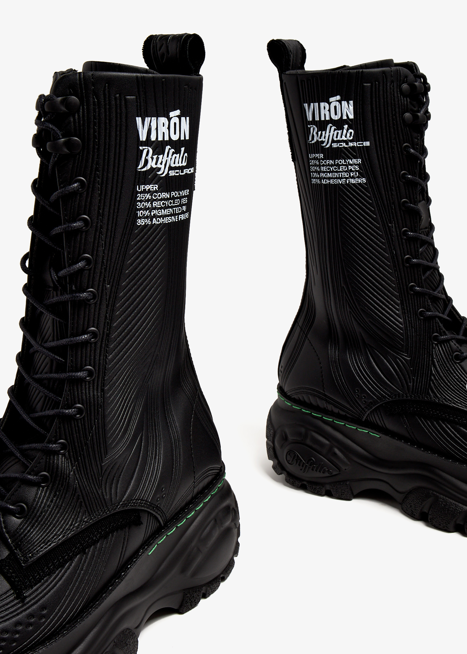 Viron x Buffalo Source Fibre boots for Women - Black in USA 