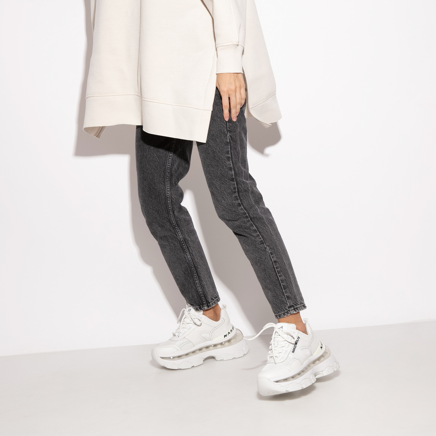 【新品未使用】Nakedgauge 24AW Mink adidas x Gucci ZX 8000 Beige GG Monogram Men's - IE2273