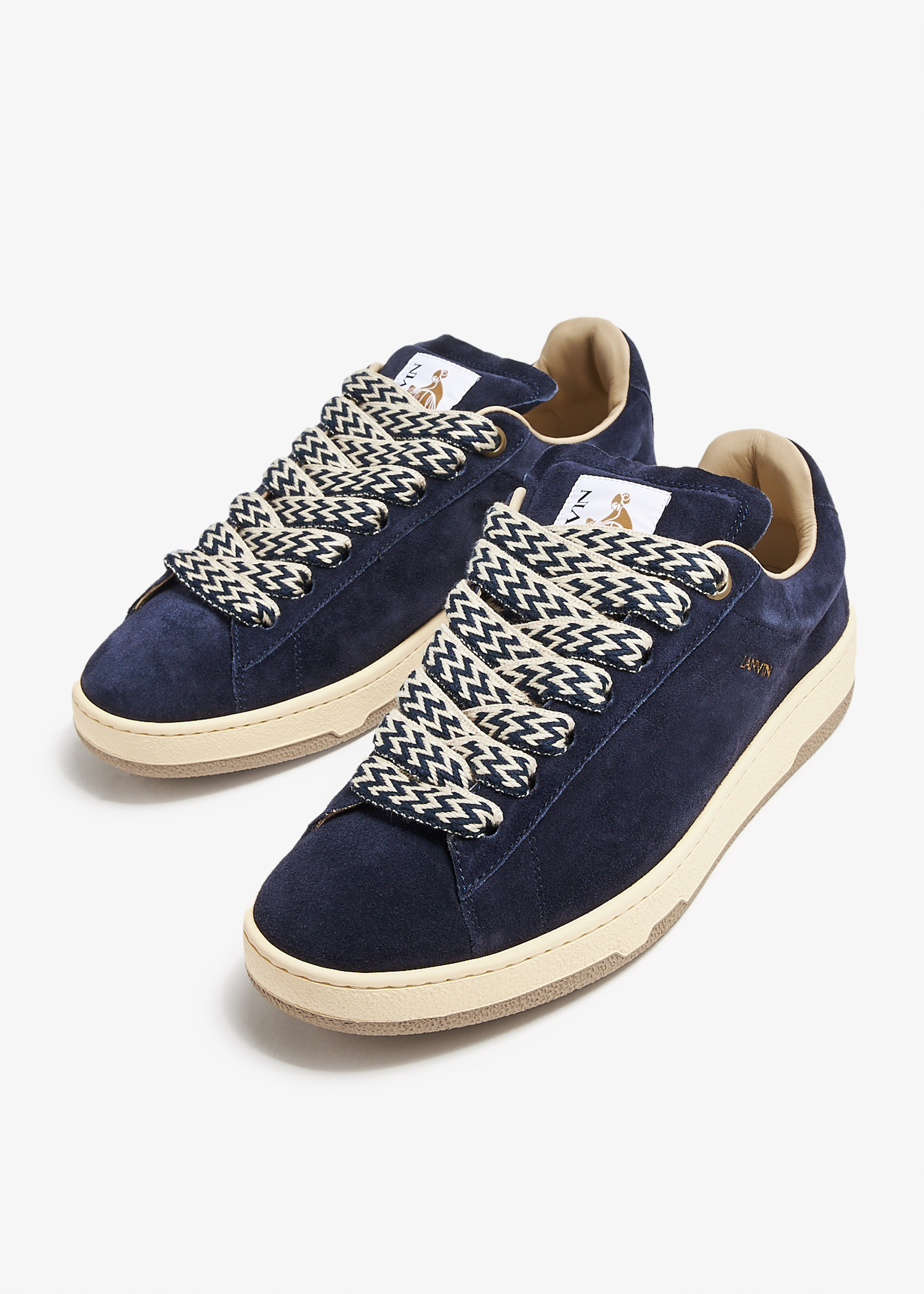 スニーカー LANVIN FW23 LITE CURB LOW TOP SNEAKERS (SKDK0BVESU000) Curb Lite Suede Sneakers | Lanvin
