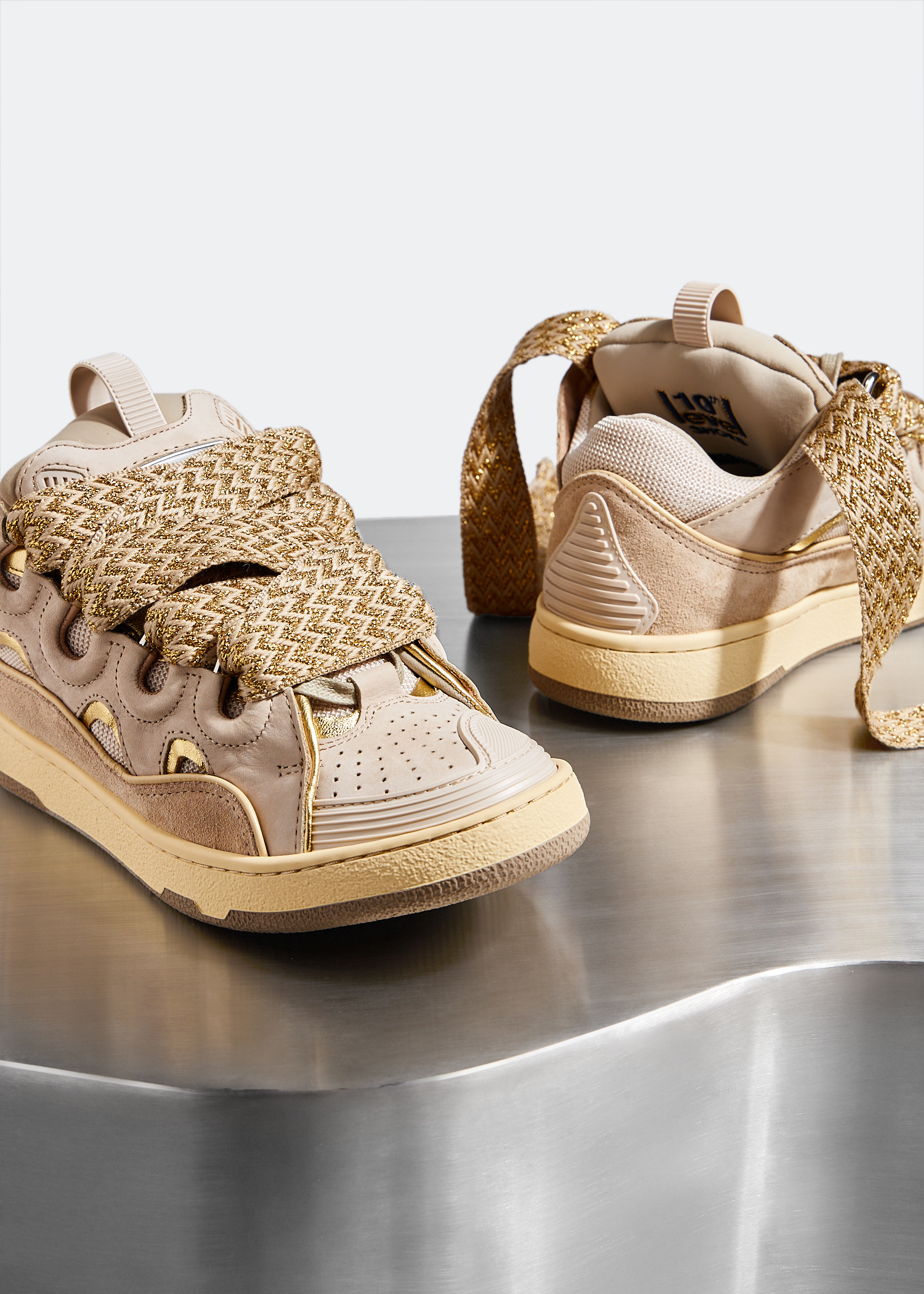 Lanvin x Level Shoes Curb sneakers for Men - Beige in USA | Level