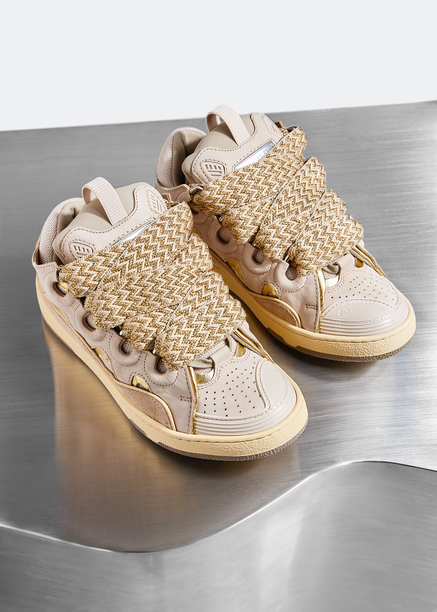Lanvin x Level Shoes Curb sneakers for Men - Beige in KSA