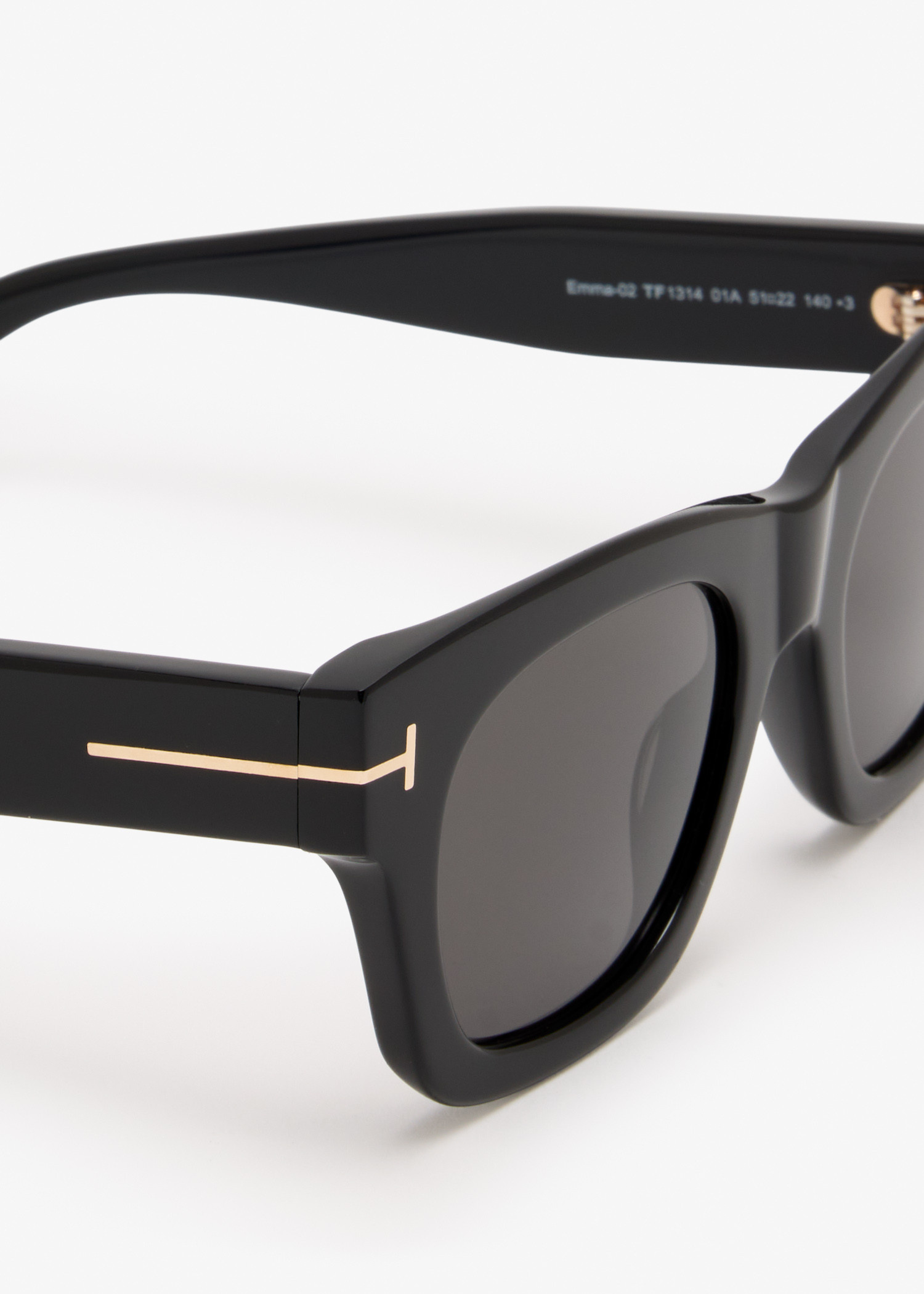 Tom Ford Emma-02 TF1314 01A Black Sunglasses 51-22-140 New Sunglasses Tom Ford Emma-02 FT1314 (01A) FT1314 Woman | Free  main image 2