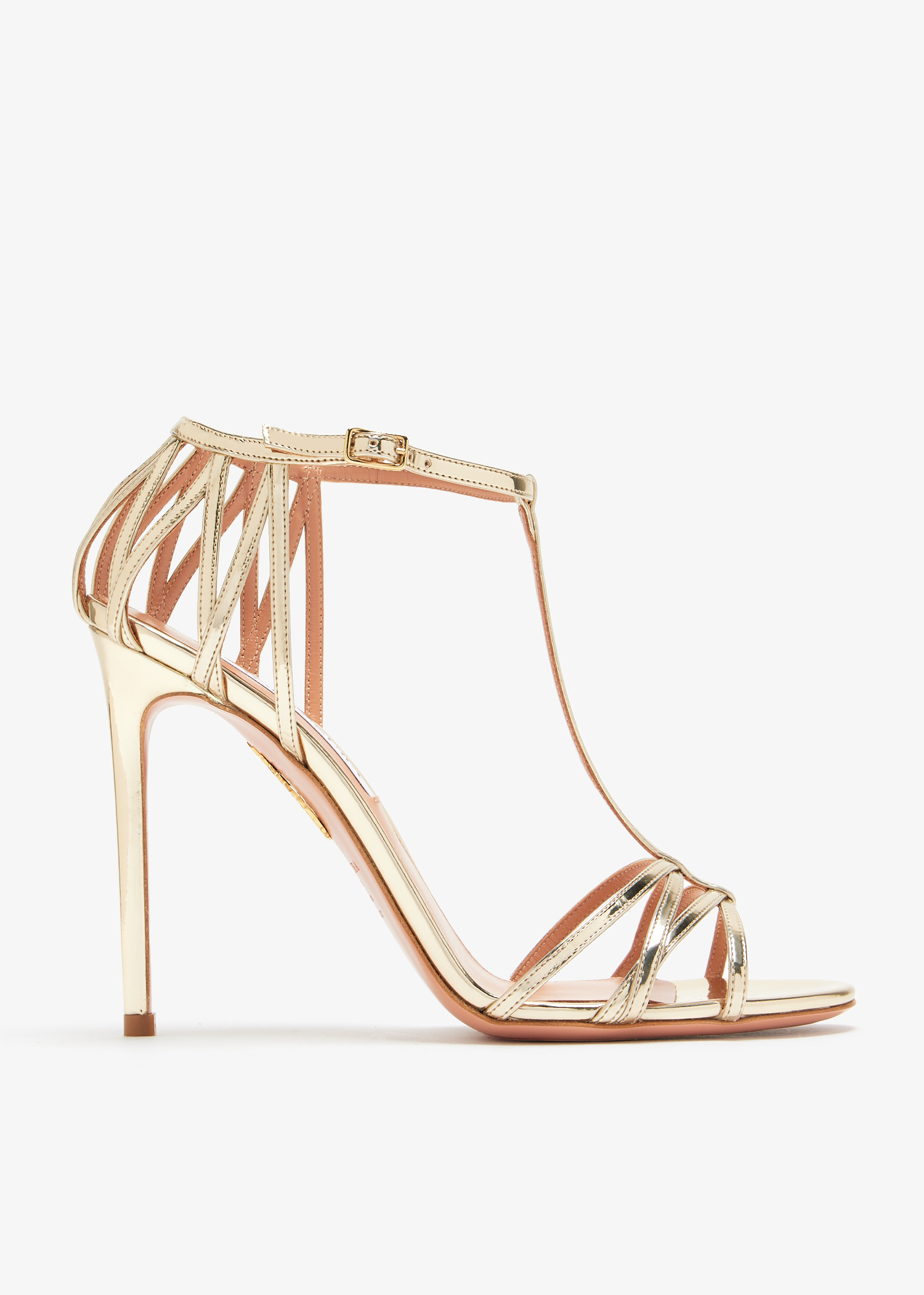Aquazzura Forever More sandals for Women - Gold in USA | Level Shoes