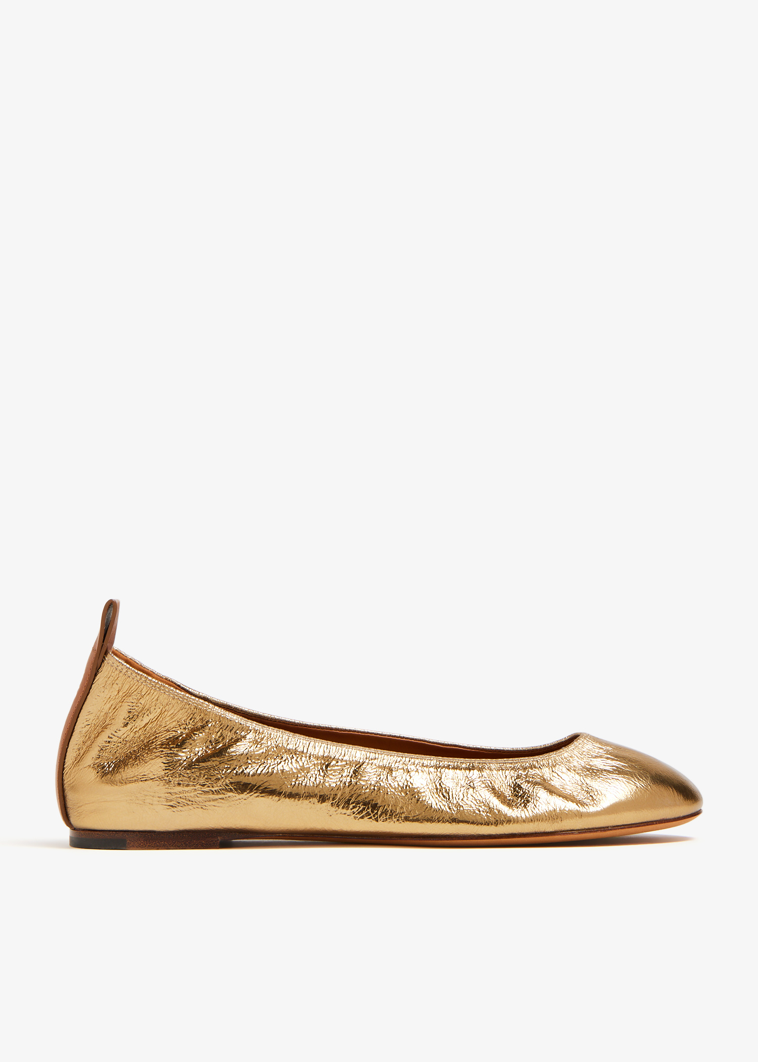 フラットシューズ LANVIN Woman Ballet flats Beige FSMA03NAPA 07 Lanvin - Beige Shearling Ballerina Flat | Mitchell Stores