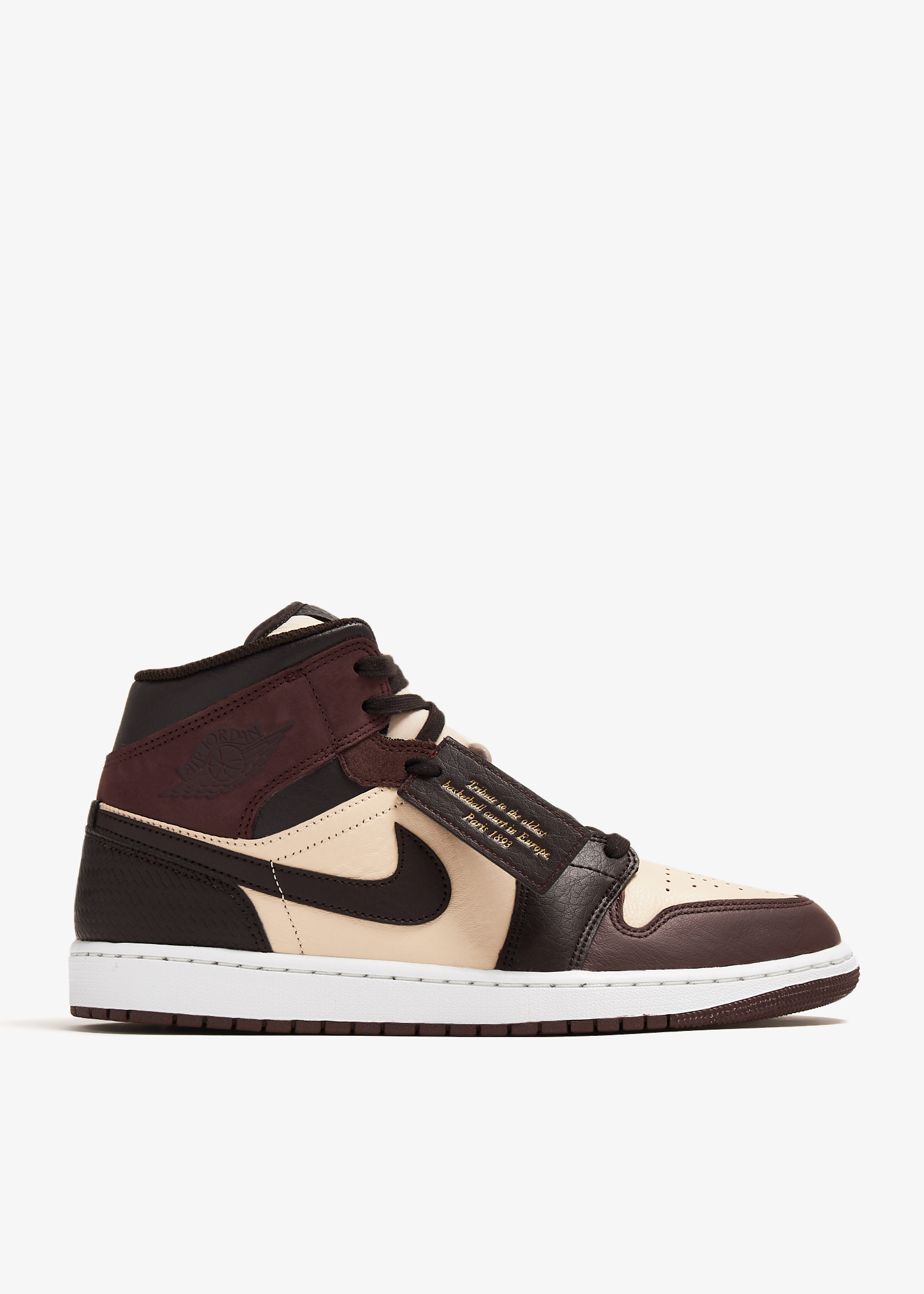 Nike Air Jordan 1 Mid 'Paris YMCA' sneakers for Men - Brown in UAE