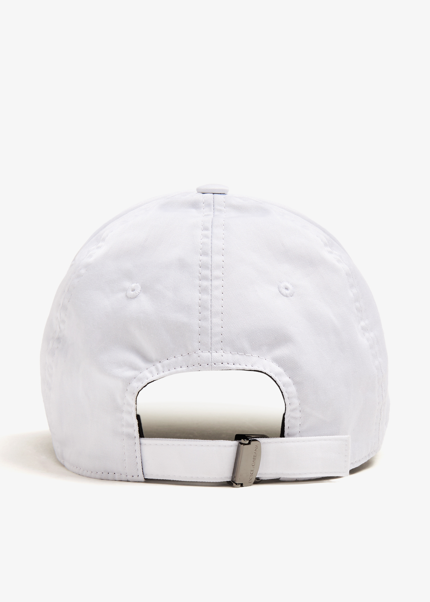 Dolce&Gabbana キャップ Drill baseball cap with rhinestone embellishment in White