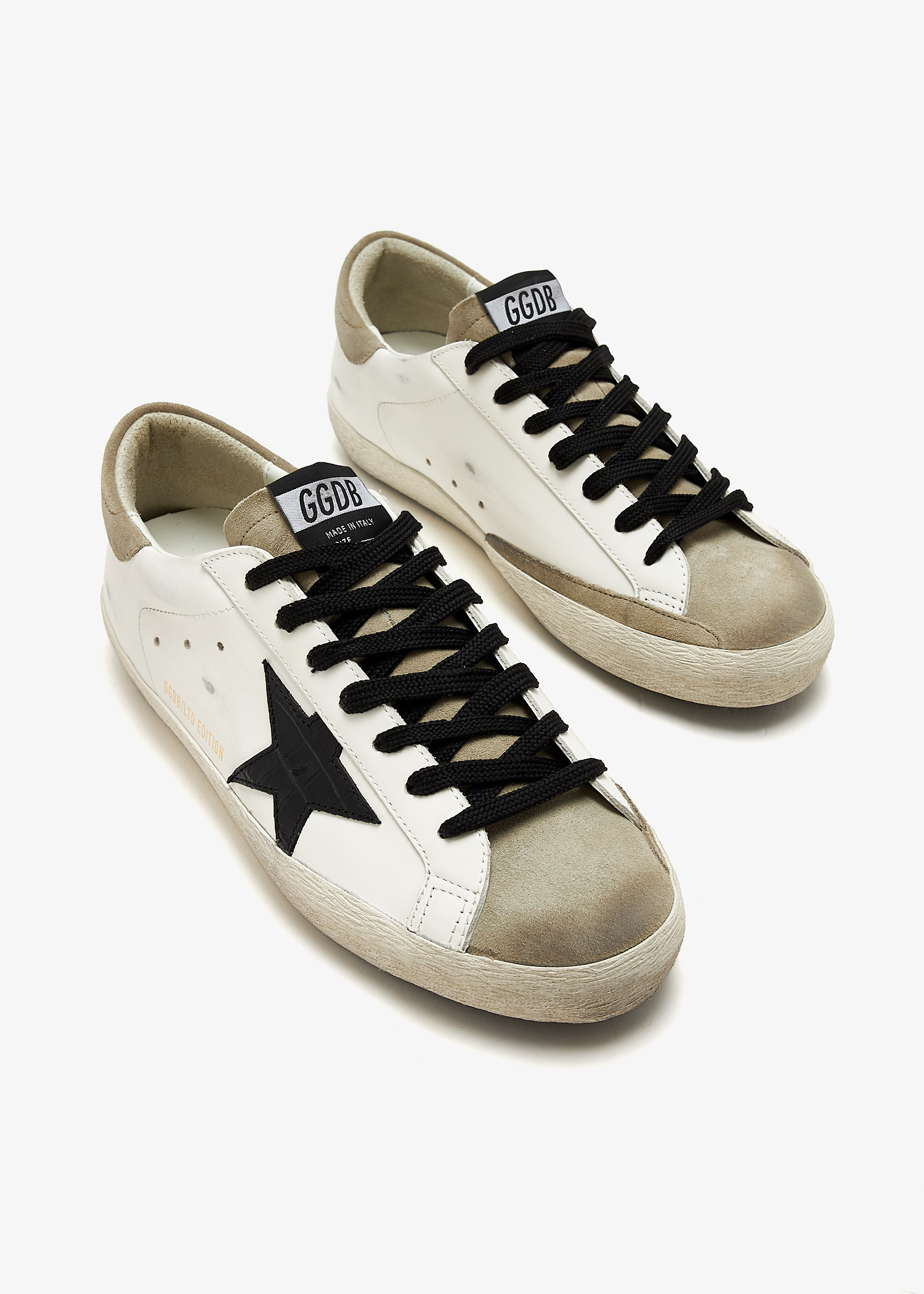 Golden Goose|SNEAKERS (GMF00101 F006814 55638) Golden Goose Super Star sneakers for Men - White in Qatar