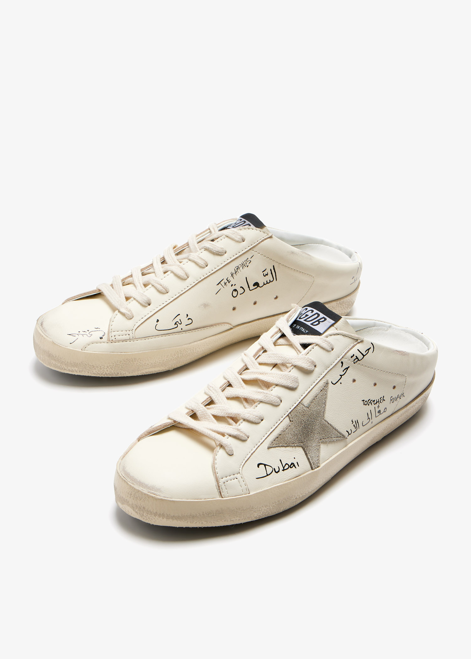 【関税&送料込】Golden  Light Beige Animalier Super-Sta GOLDEN GOOSE DELUXE BRAND PEINT SNEAKERS（Women's Super