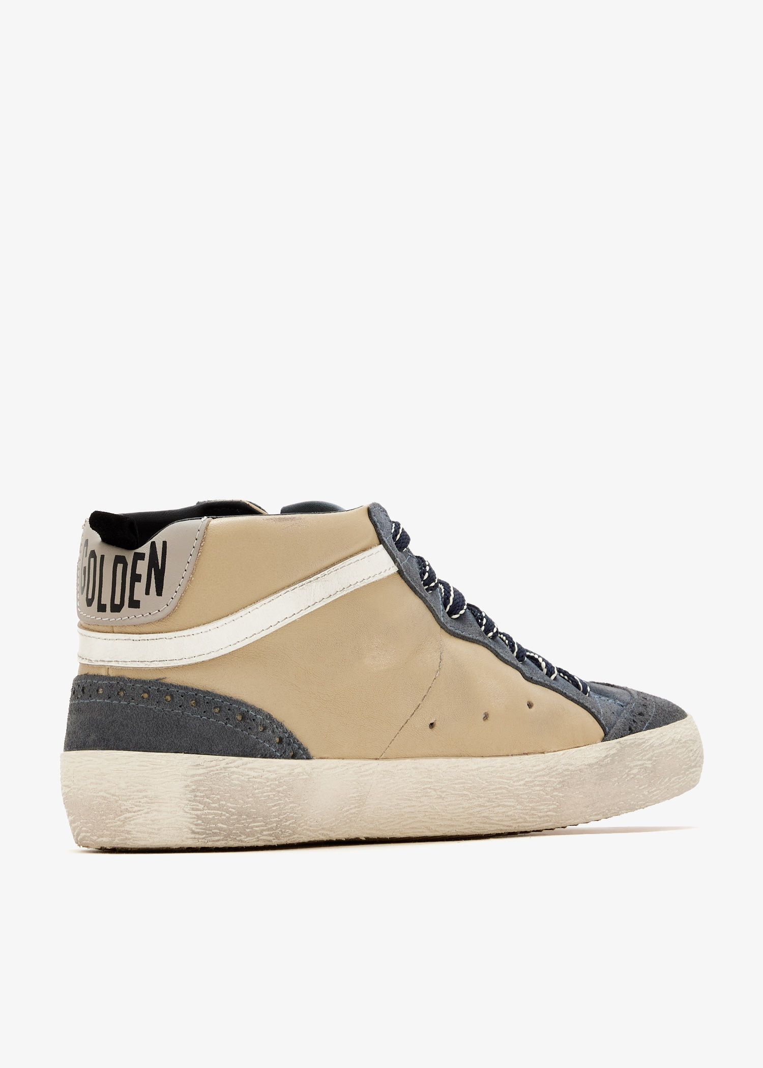 Golden Goose Mid Star sneakers for Men - Beige in USA | Level Shoes
