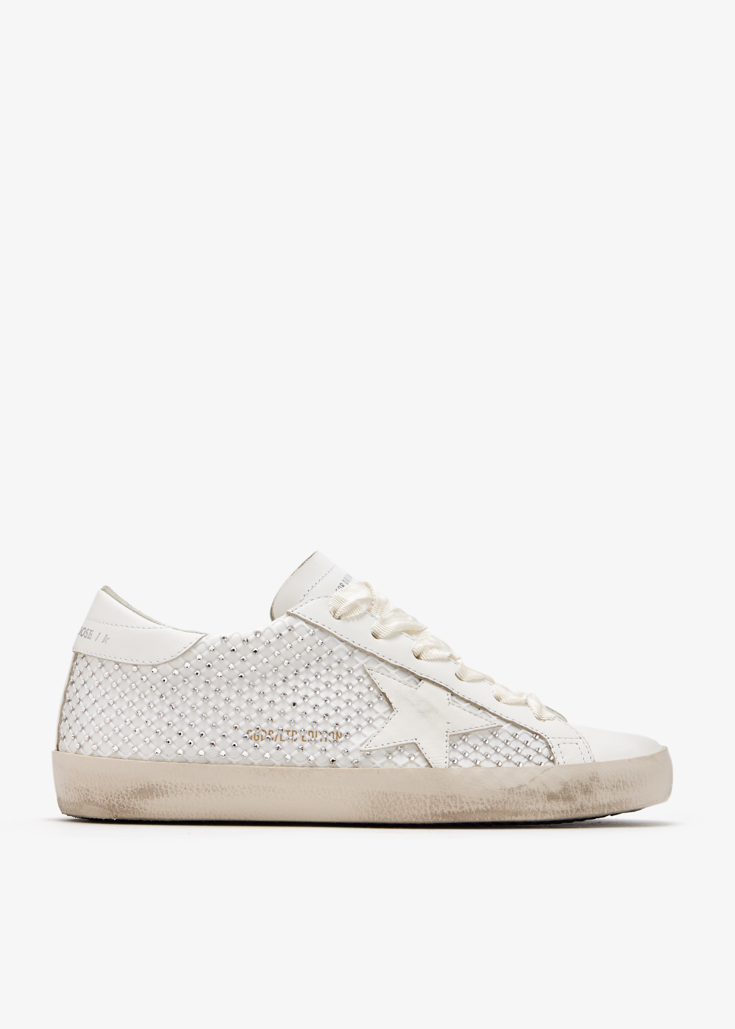 スニーカー GOLDEN  Women Sneakers GWF00101F002692 81571 WHITE Women's Super-Star with zebra print pony skin star