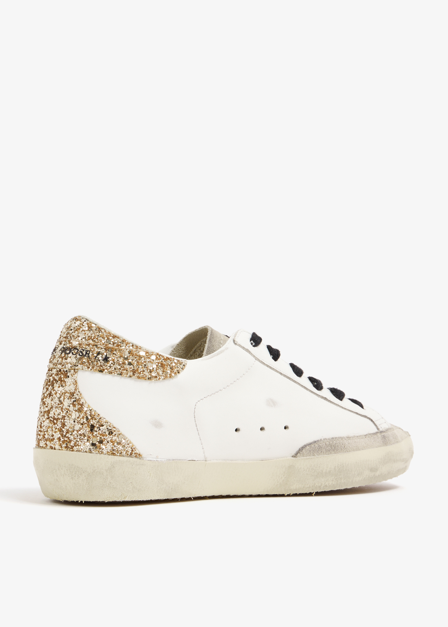 【Golden 】Superstar Sneakers Glitter Laminated★人気 Super Star Sneakers in Leather and Glitter Golden Goose €515