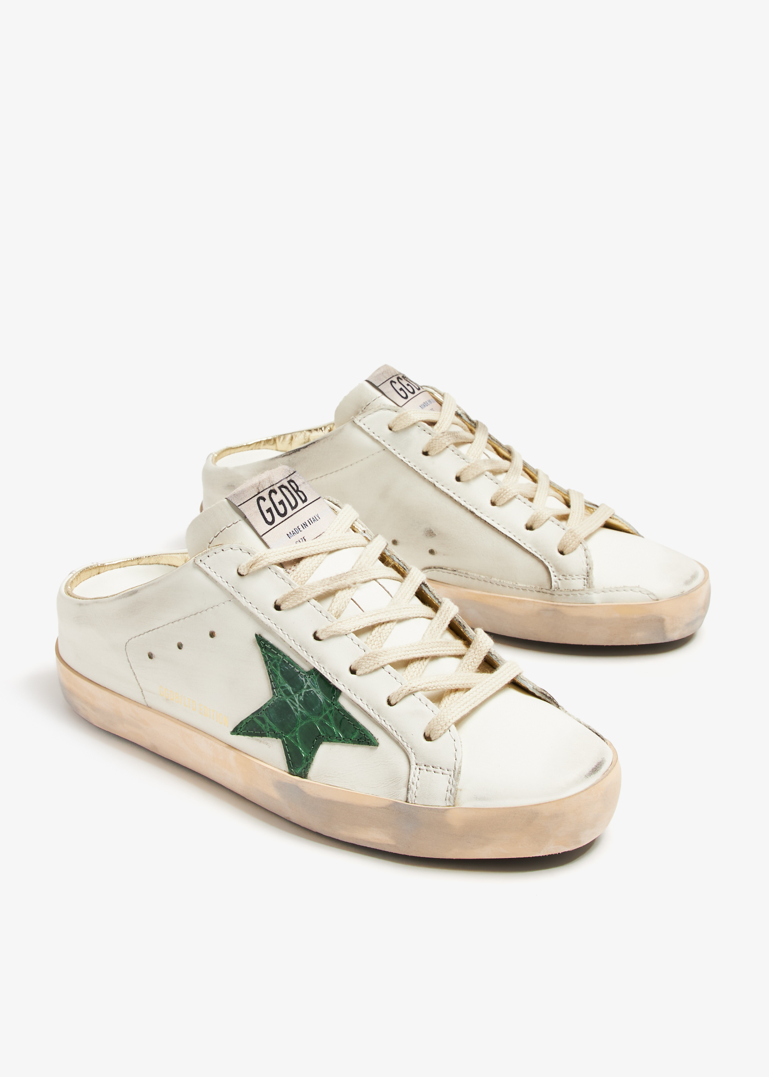 Golden Goose Super-Star sabot sneakers for Women - White in