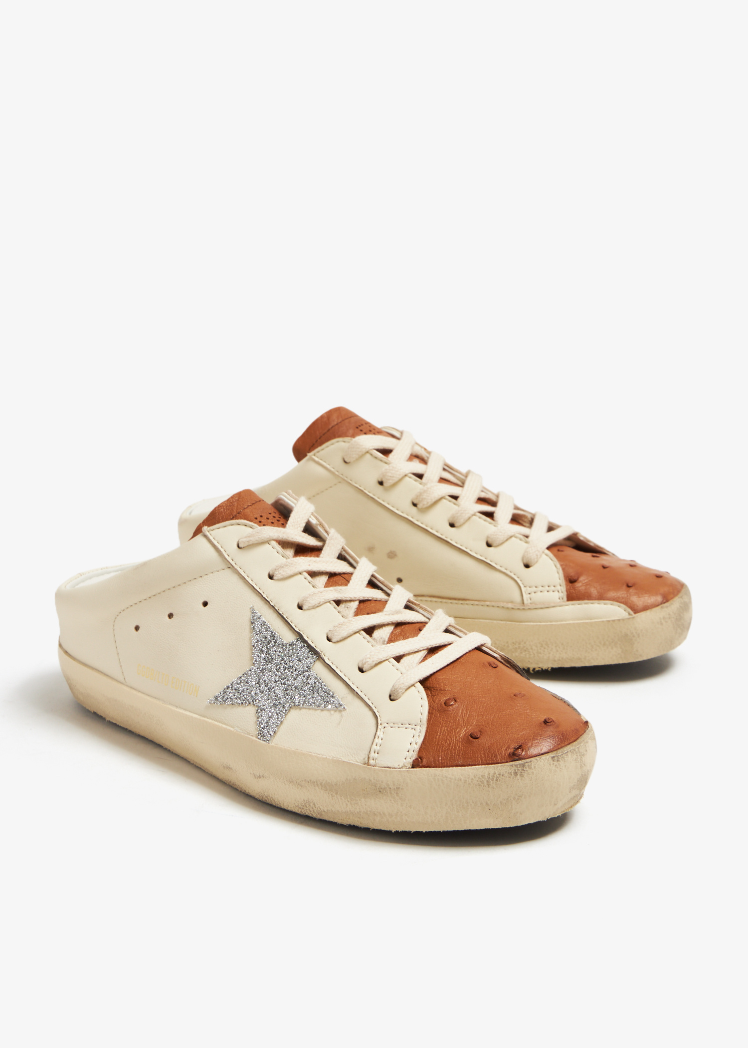 【関税込み】Golden ブラウン Super-Star サボ スニーカー Golden Goose Super-Star LTD sabot sneakers for Women - Brown