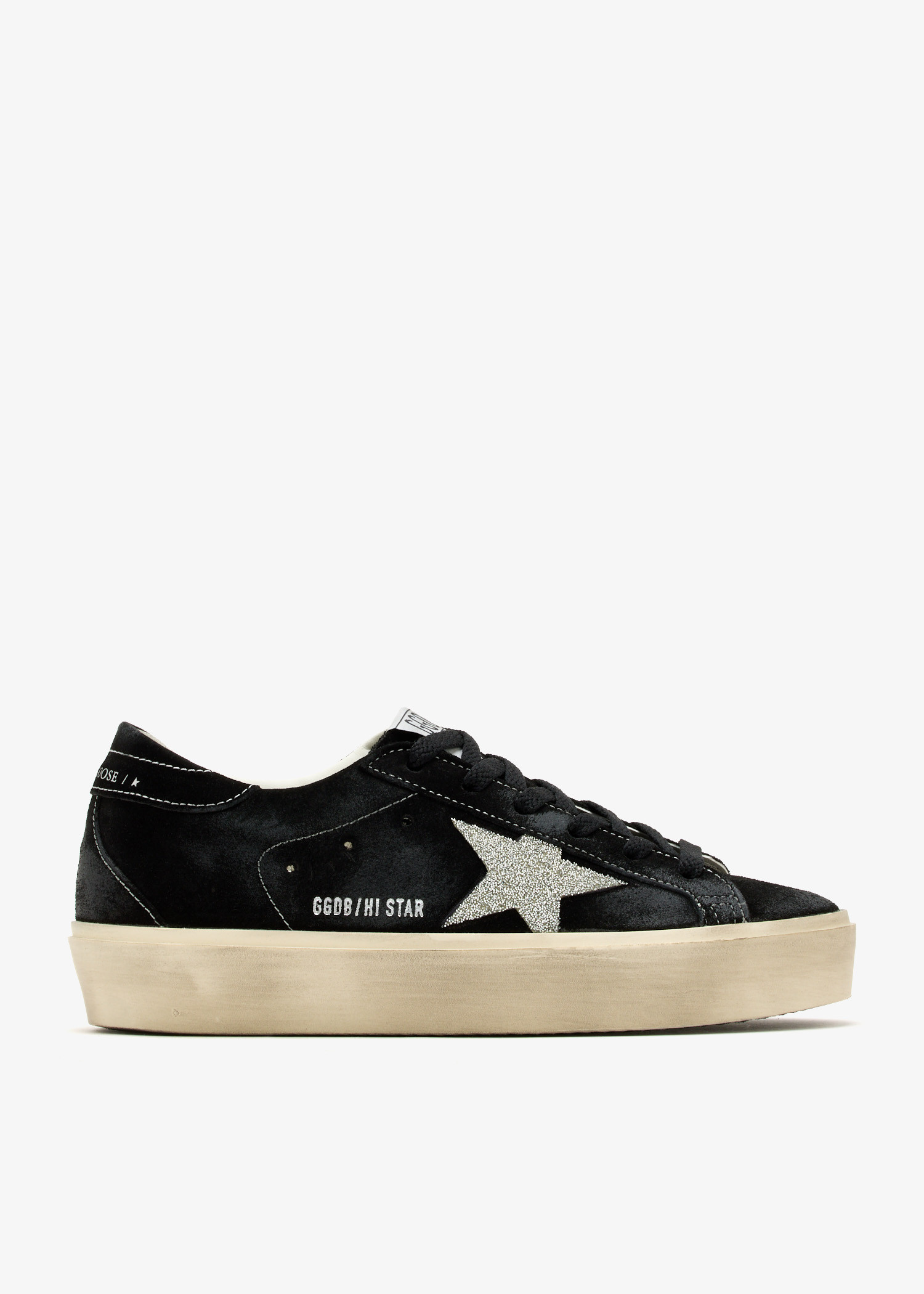 Golden Goose Hi Star sneakers for Women - Black in USA | Level Shoes