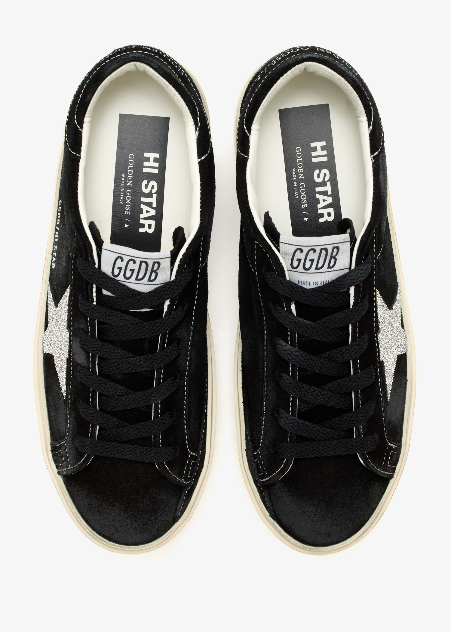 Golden Goose Hi Star sneakers for Women - Black in USA | Level Shoes
