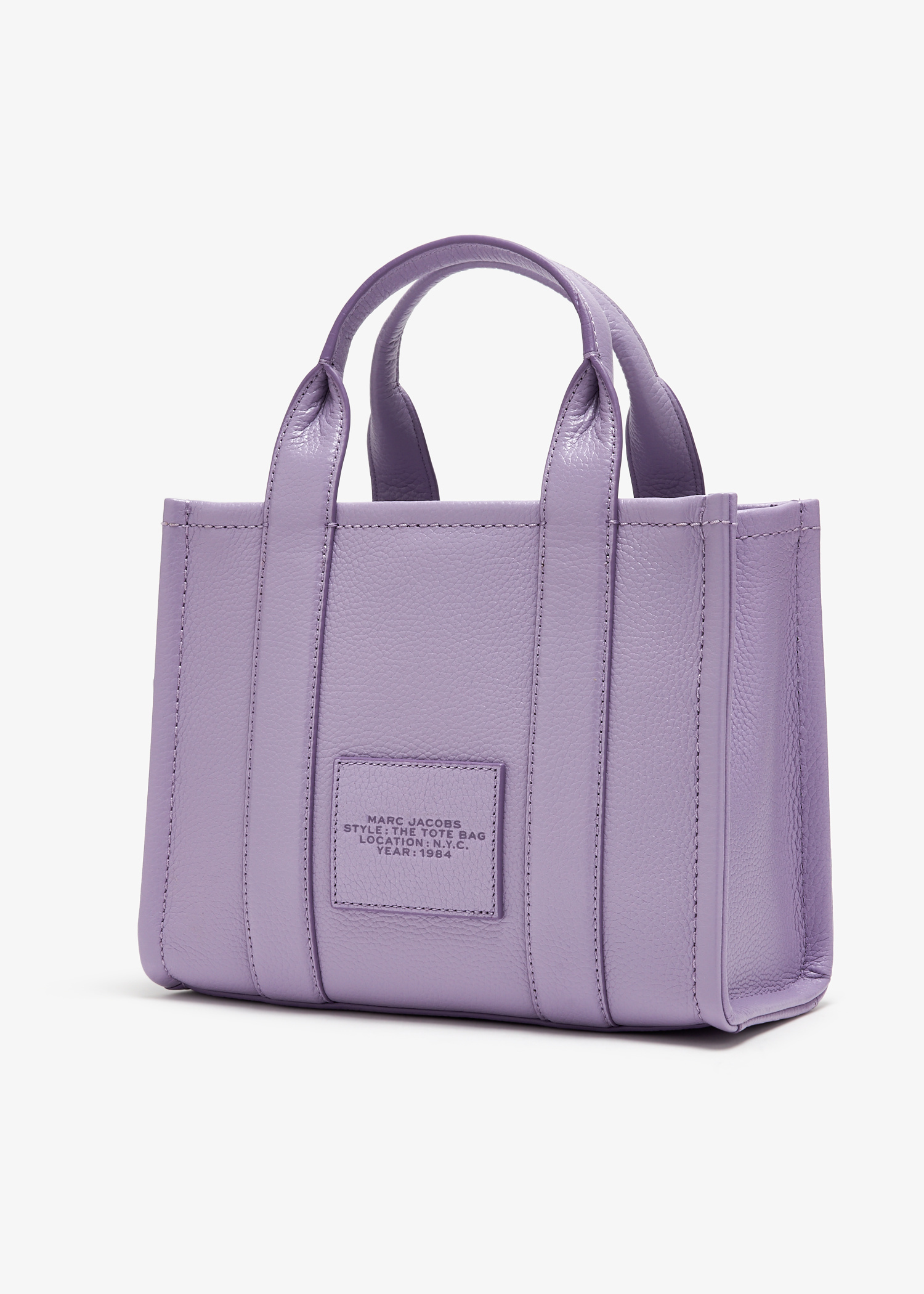 Marc Jacobs パープル The Leather Small トートバッグ Marc Jacobs The Leather small tote bag for Women - Purple in