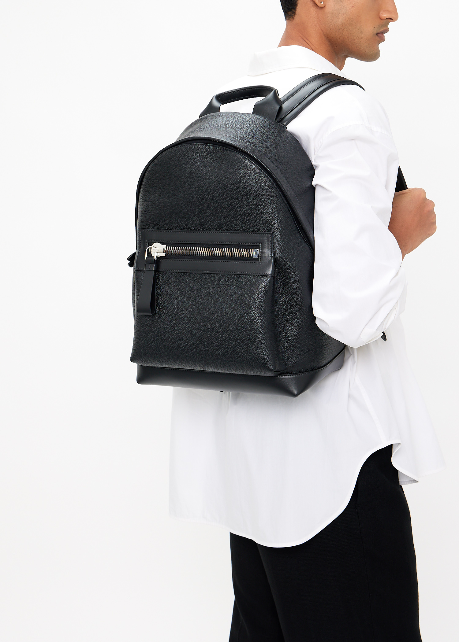 ビ*ト様 TOM FORD　レザーシボ加工リュック TOM FORD トムフォード バッグ バックパック リュック メンズ