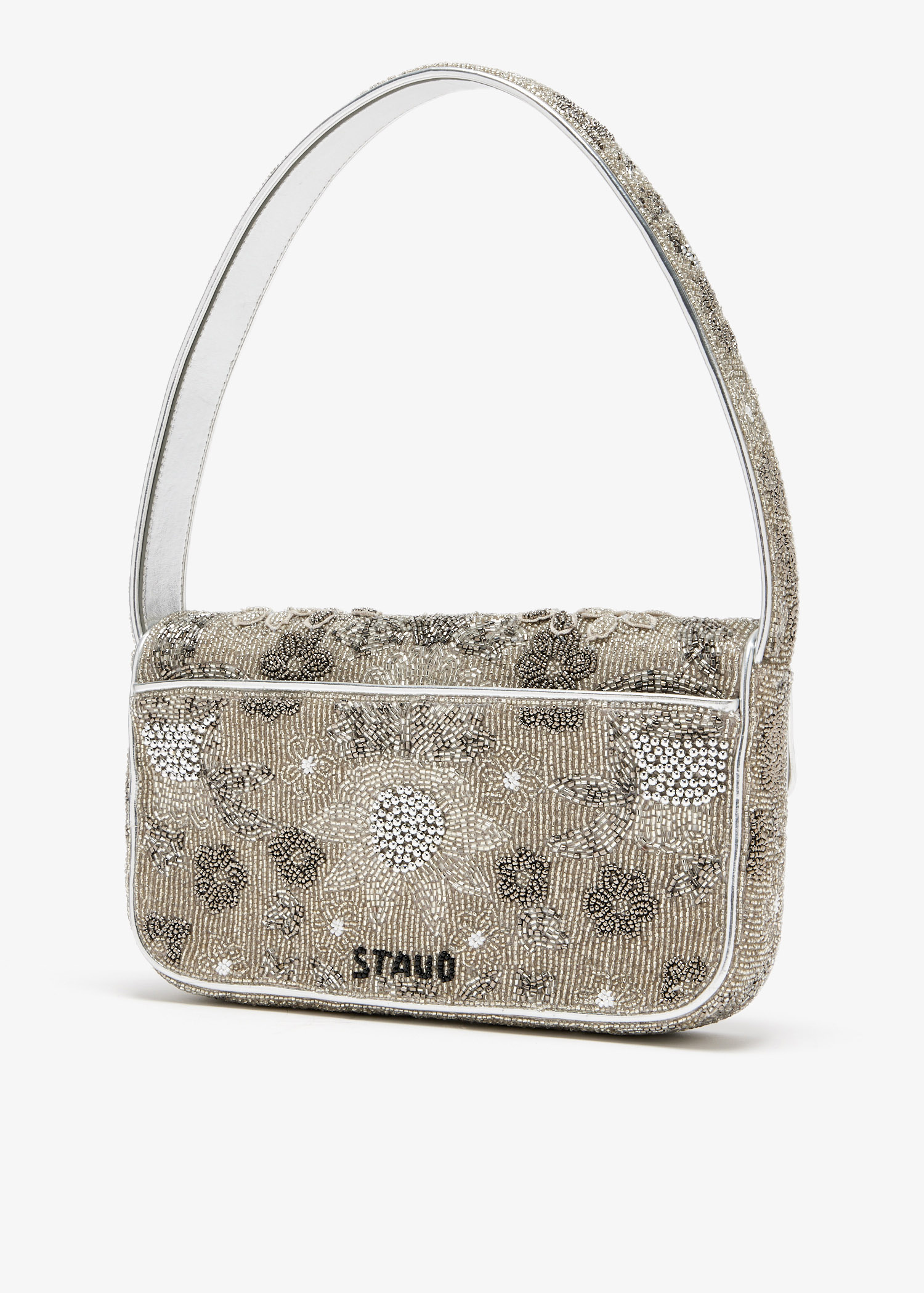 STAUD Tommy shoulder bag for Women - Silver in Qatar | Level
