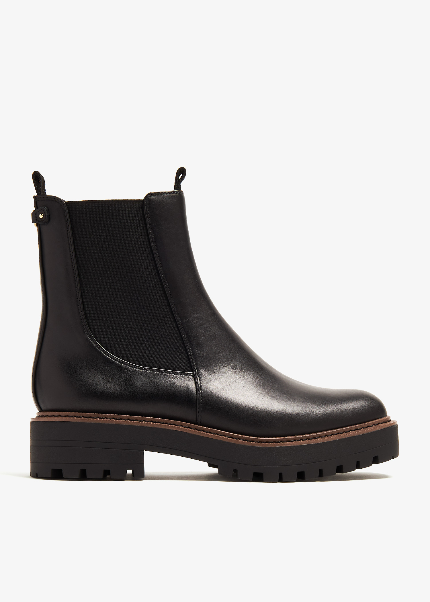 Sam Edelman Lug Sole Black Laguna Chelsea Boot Size 6.5 Amazon.com: Sam Edelman Laguna Waterproof Boot Black Leather  main image 2