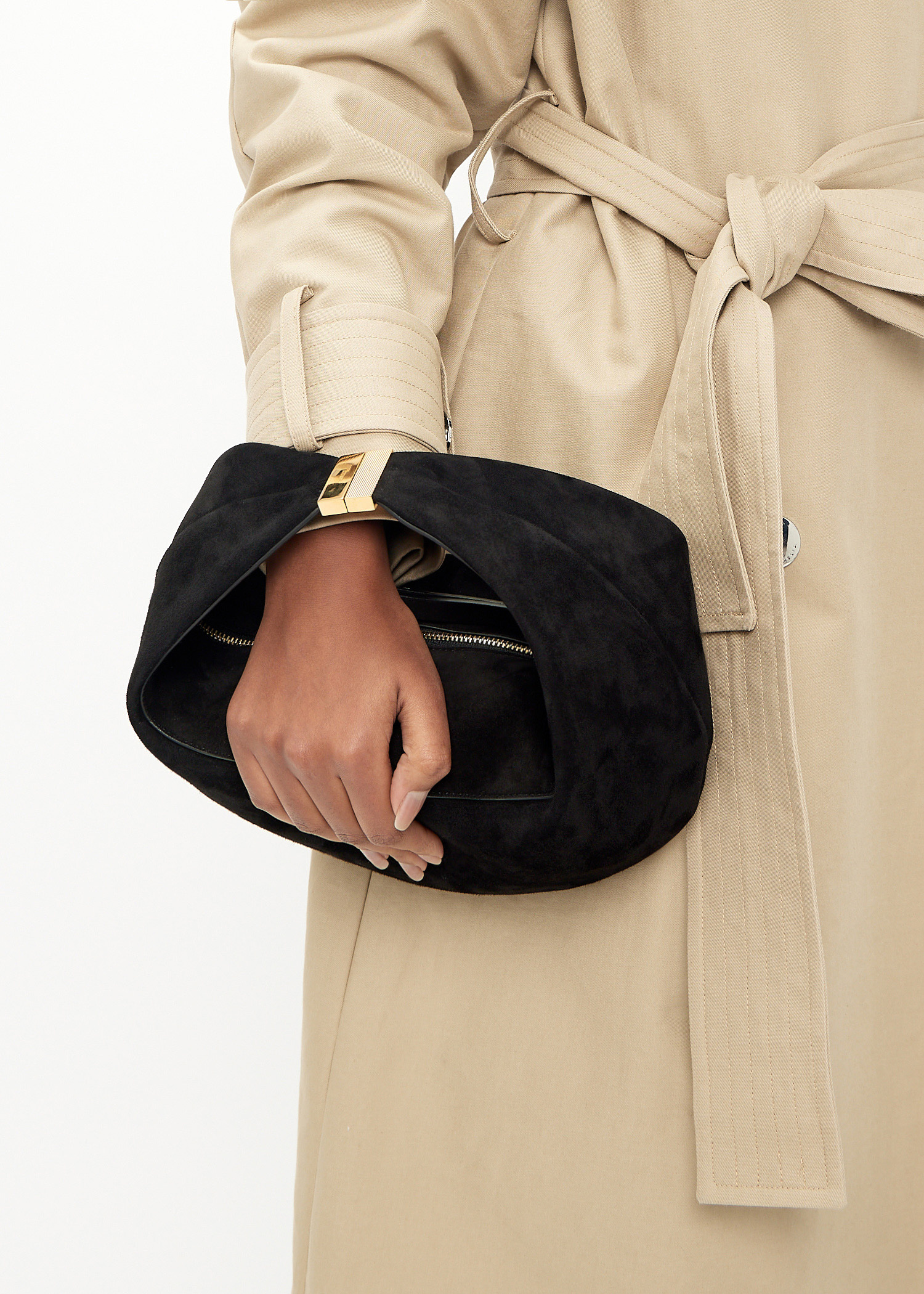 Khaite Olivia small hobo bag for Women - Black in Qatar