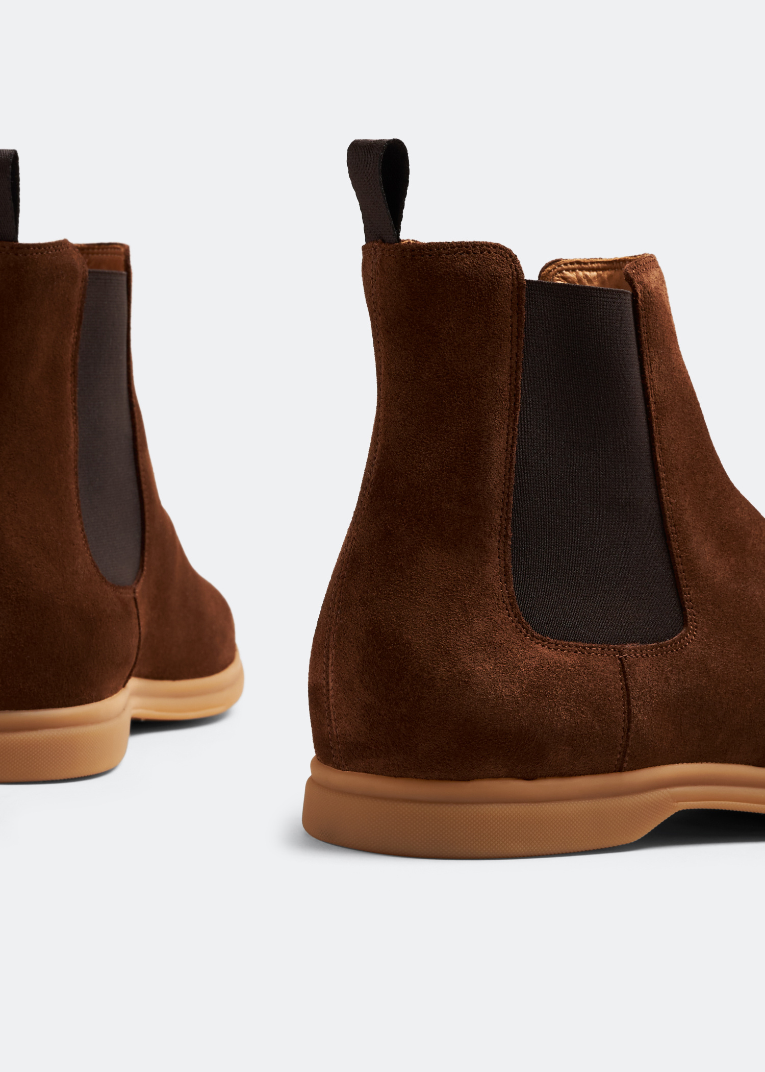 Eleventy Chelsea suede boots for Men - Brown in USA | Level 