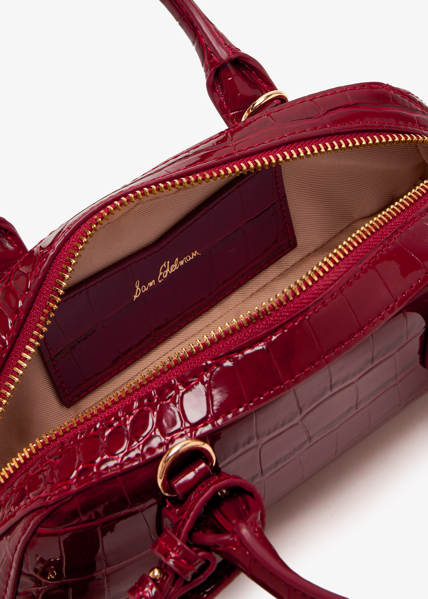 Sam Edelman Nori Micro bowler satchel for Women - Red in USA