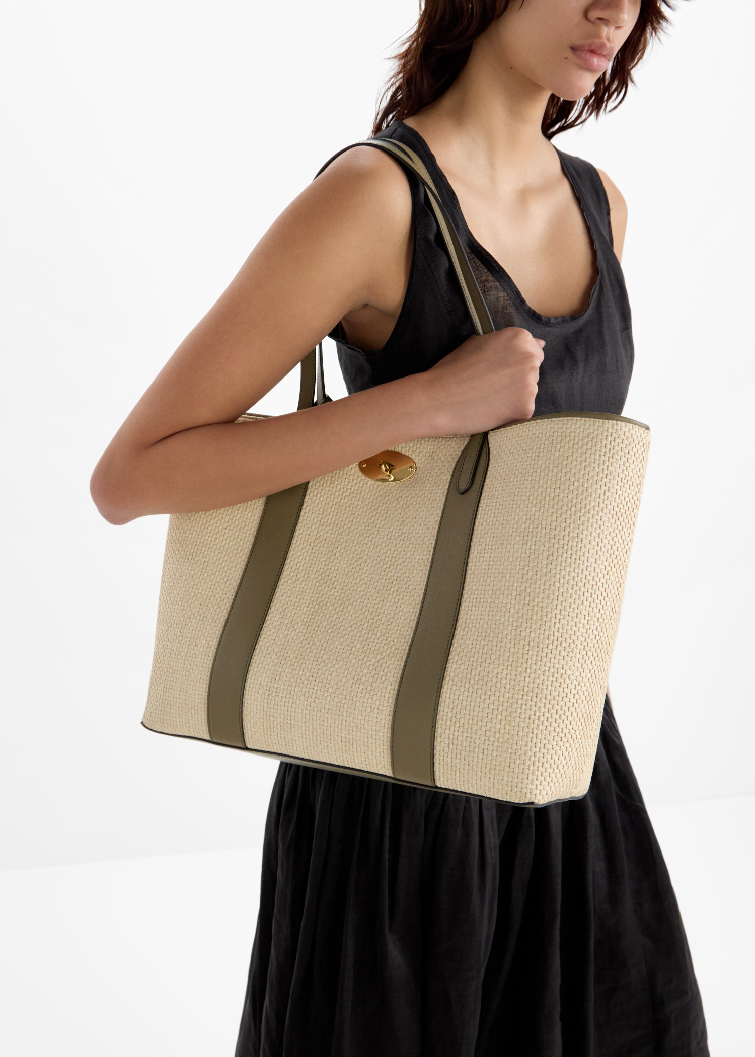★関税込み★ Mulberry Bayswater Totebag Mulberry | Bayswater Tote | Black Small Classic Grain | Women
