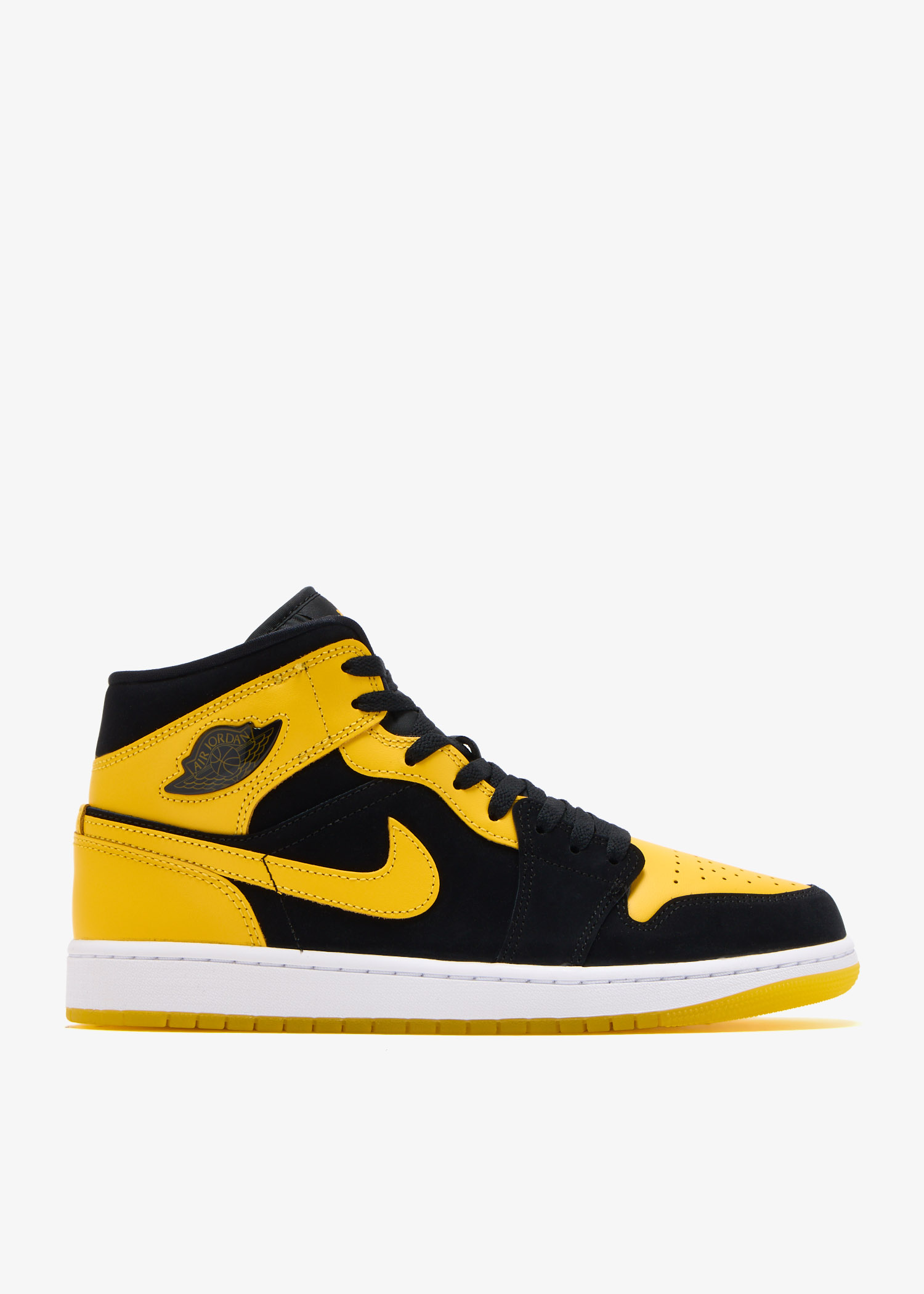 NIKE AIRJORDAN1 MID \"イエロー トゥ ブラック　444A NIKE AIRJORDAN1 MID 