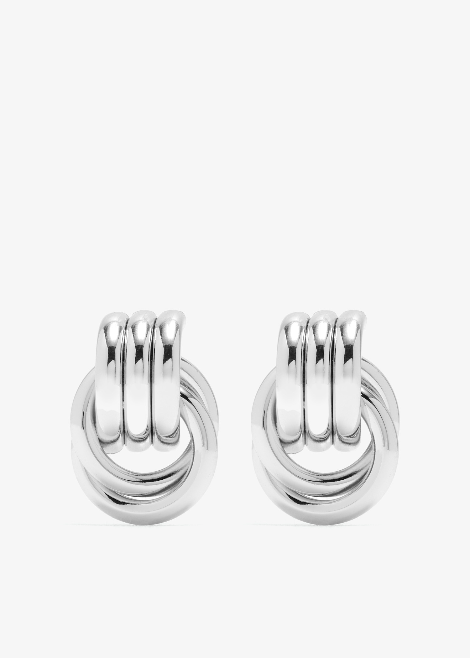 Heaven Mayhem Baby Knot earrings for Women - Silver in UAE | Level