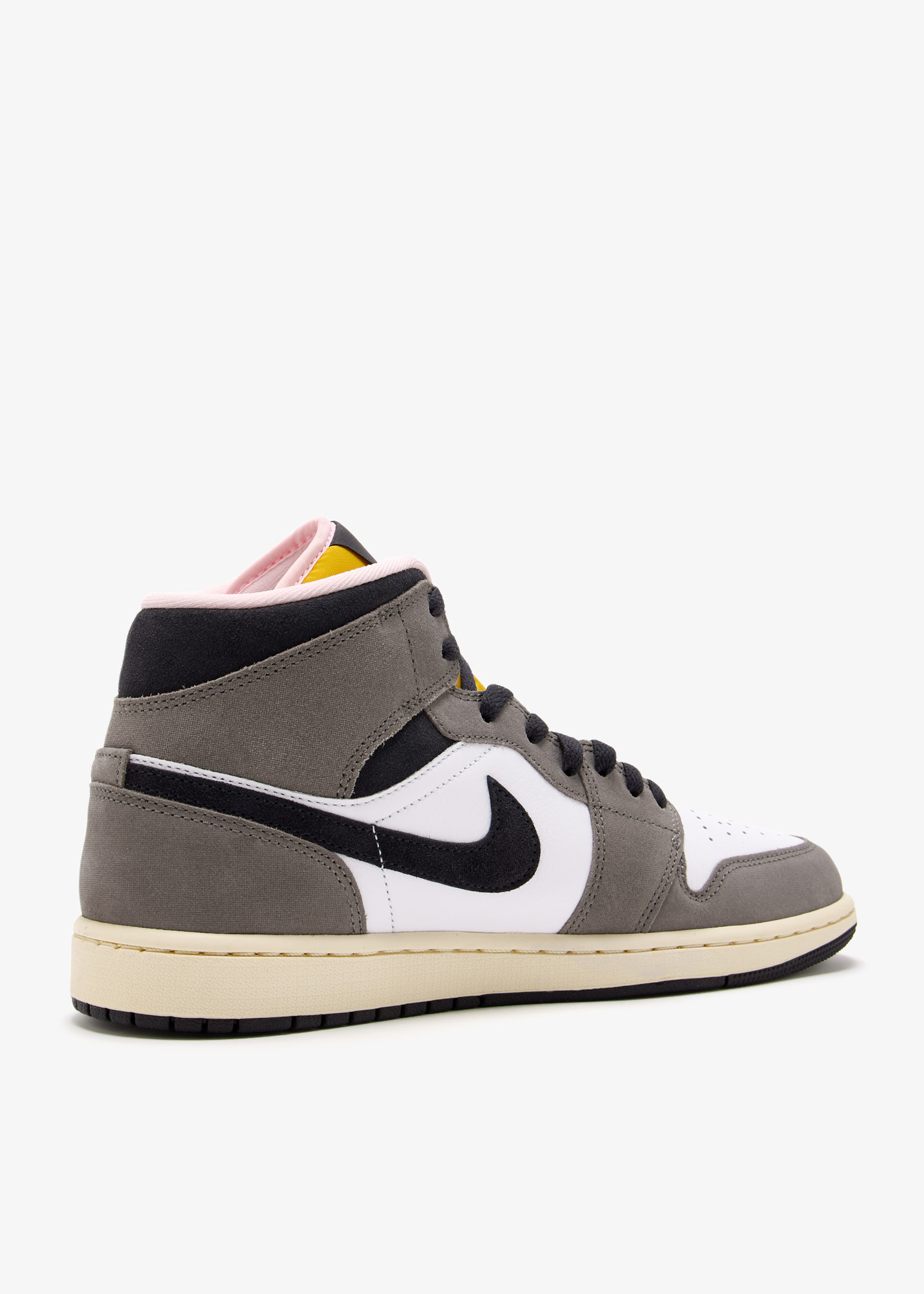 native Mid Monaco Pigeon Mids Gray HighTop Grey Shell White Sneakers Mens 13 Guc Jordan Air Jordan 1 Mid SE Cool Grey Mens Lifestyle Shoes  main image 3