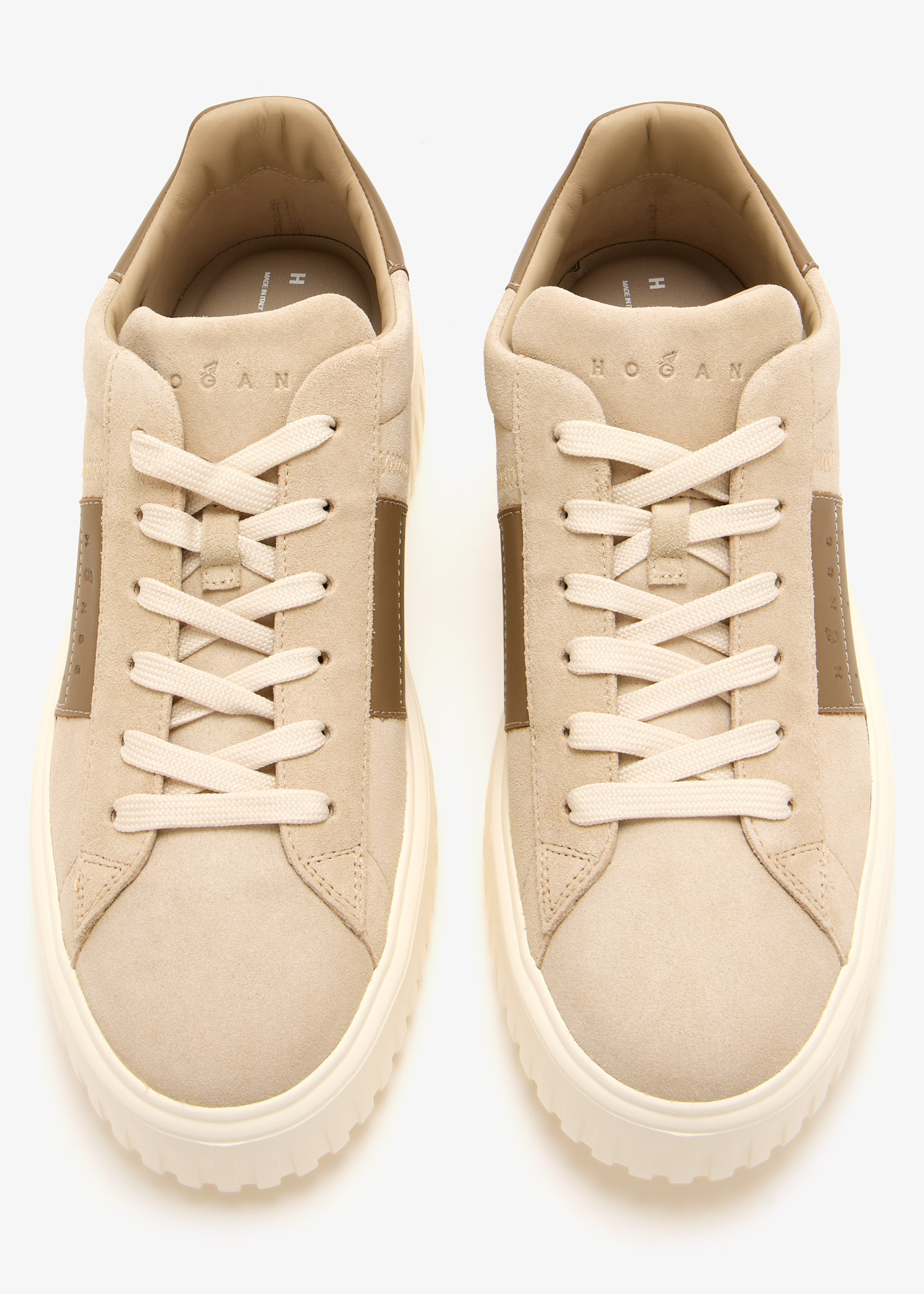 Hogan H-Stripes sneakers for Men - Beige in UAE | Level Shoes