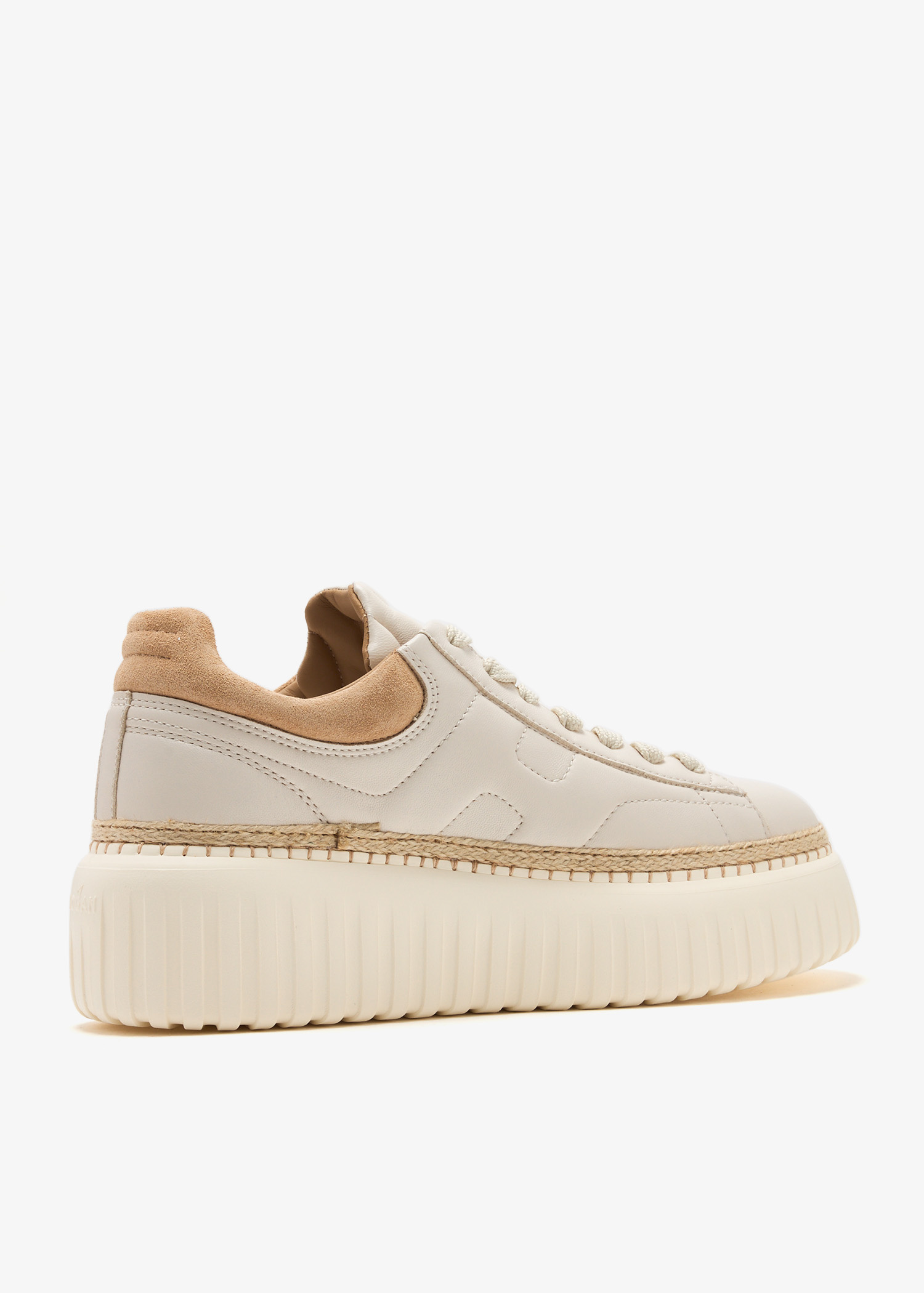 スニーカー HOGAN SS25 'H-stripes' sneakers (HXW6450FC60LE9 0CA9) Sneakers Hogan H-Stripes WHITE, BROWN for Man
